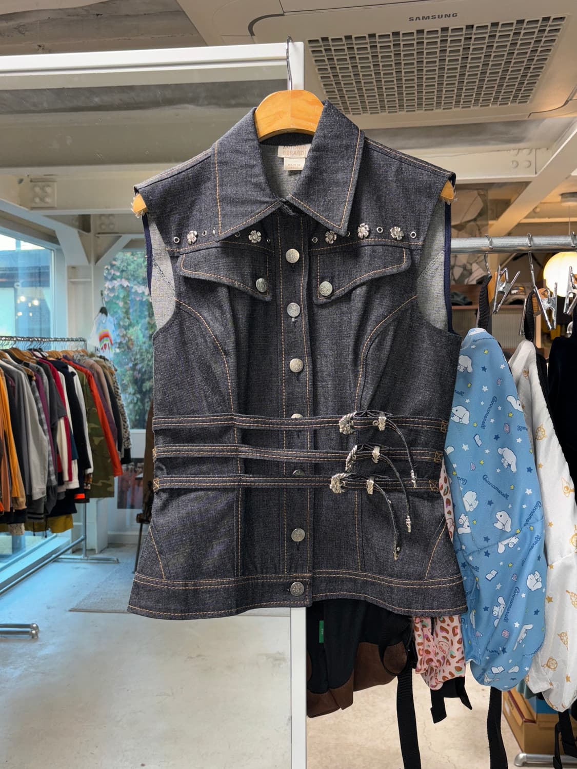 antonio berardi 벨티드 데님 베스트 상품이미지2