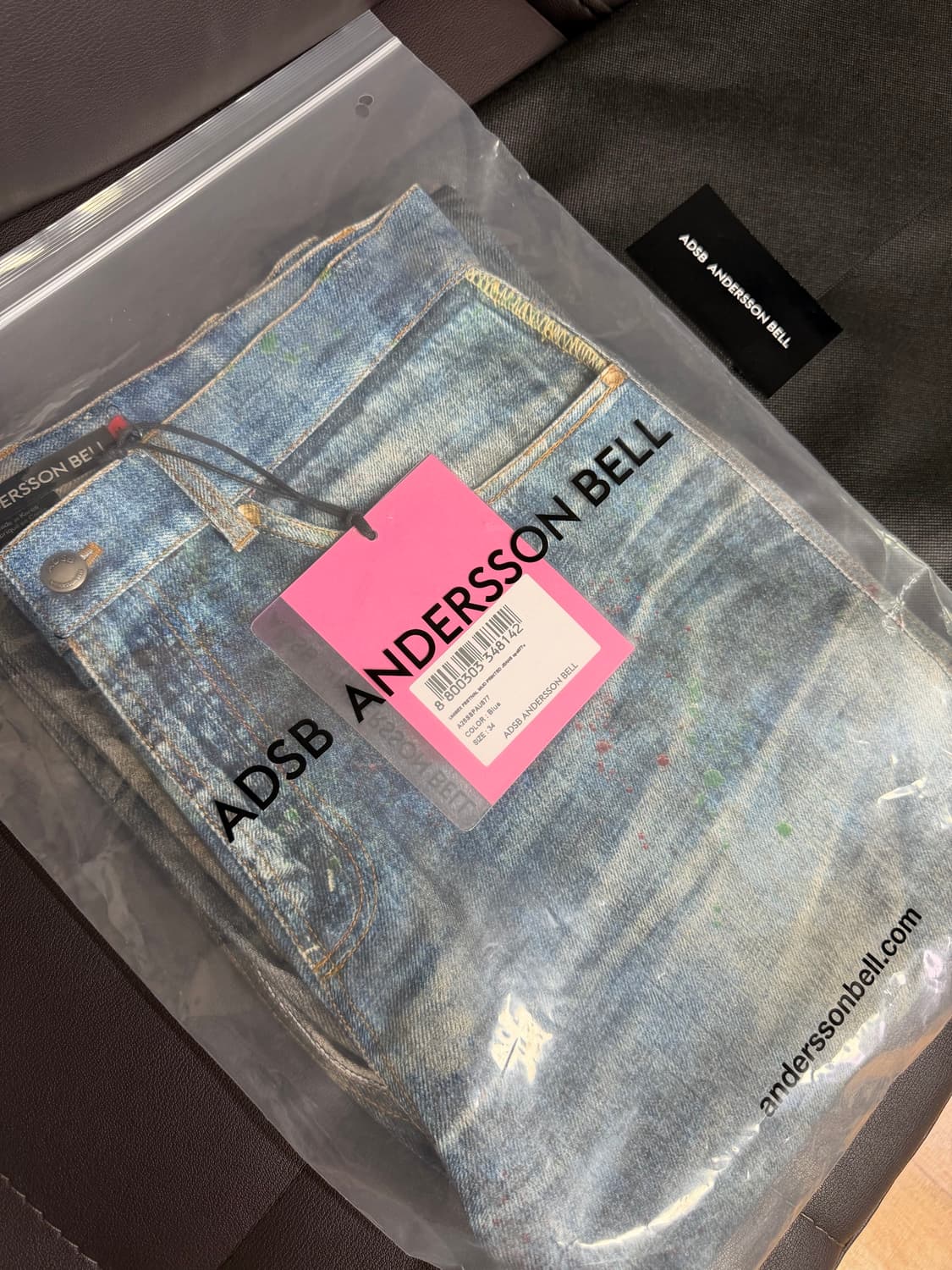 [34] 앤더슨벨 UNISEX 페스티벌 머드 프린티드 청바지 새상품 상품이미지3