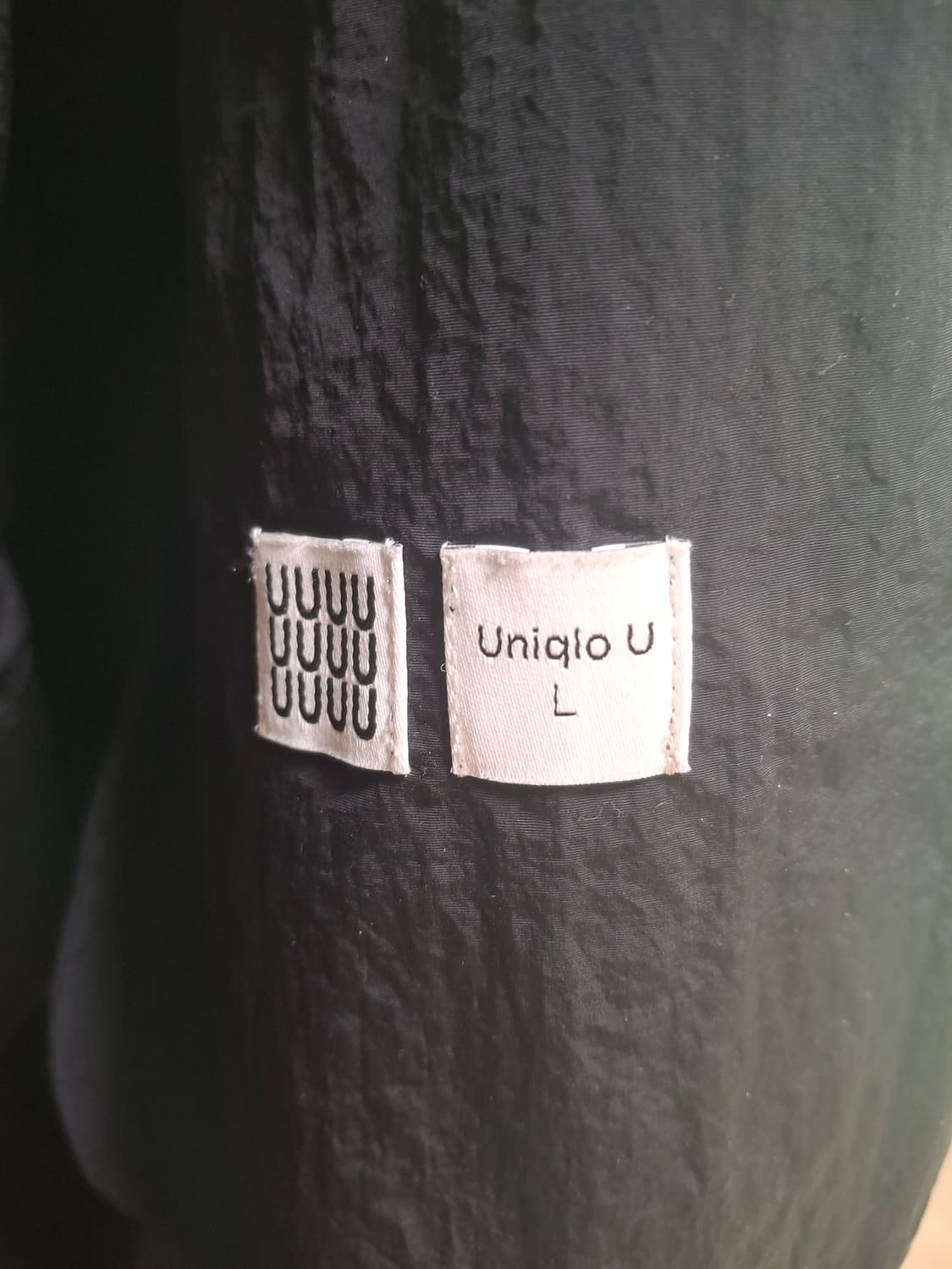 유니클로 U 블랙 피쉬테일 파카 L 상품이미지3