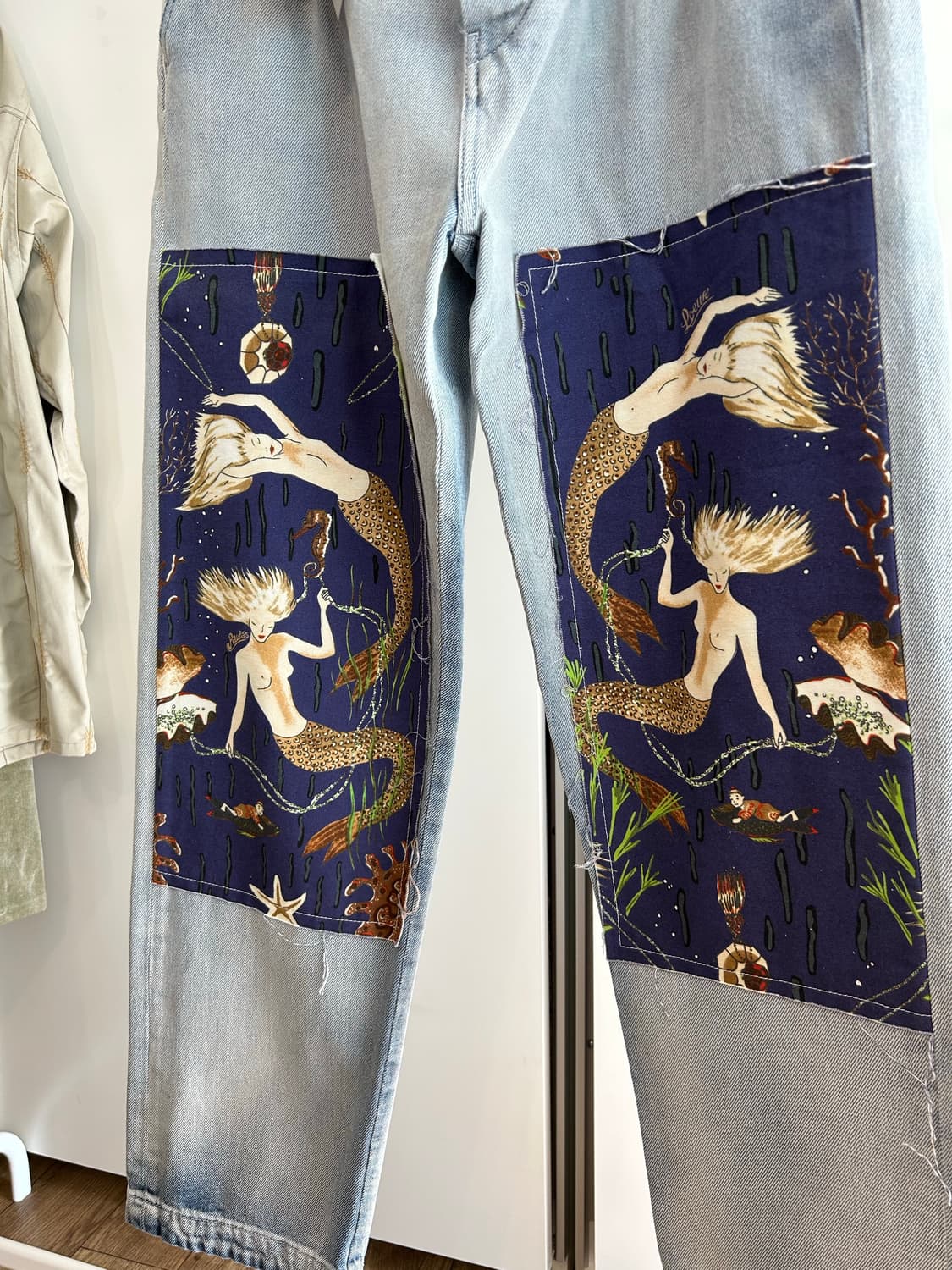 로에베 메르메이드 패치워크 데님 팬츠 상품이미지4