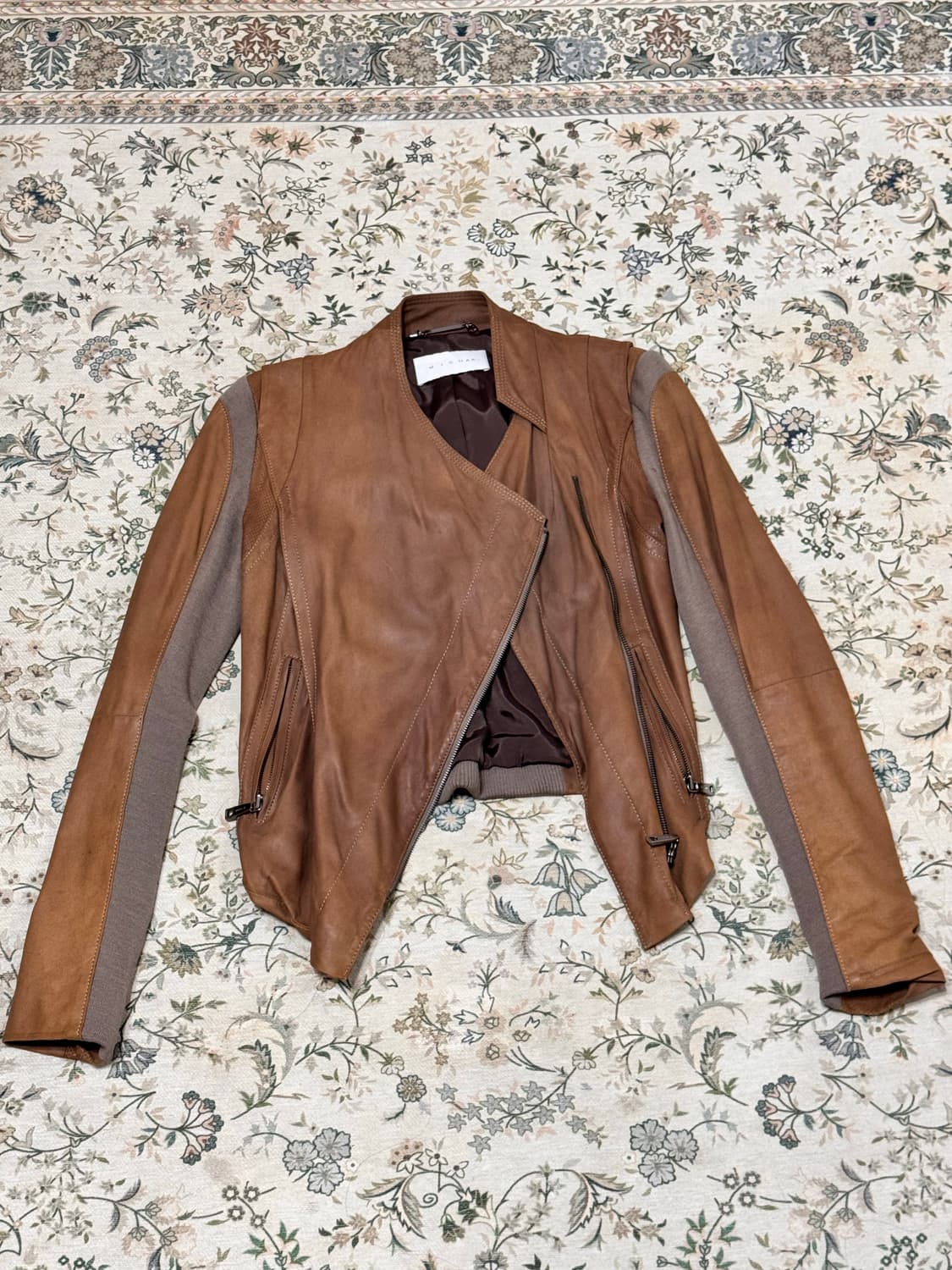 MICHAA  brown goat leather jacket 상품이미지3