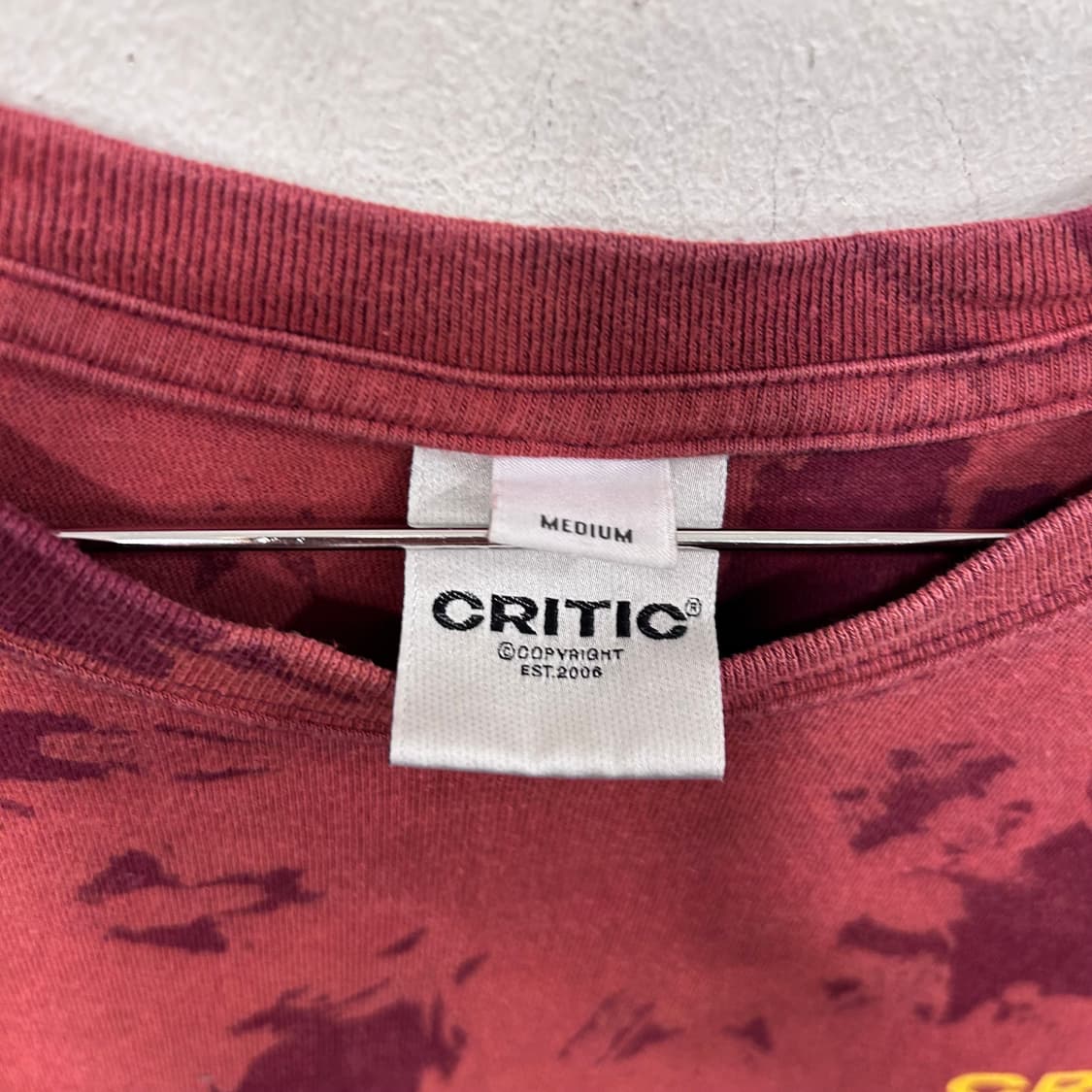 크리틱 타이다이 물나염 코튼 반팔티 상품이미지3