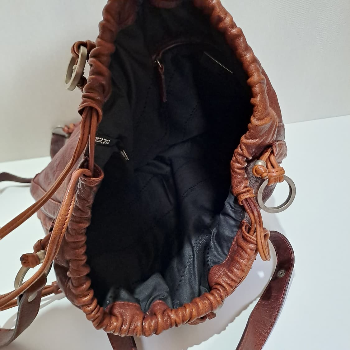 (택포) 이태리 피렌체 복조리 가죽 백팩 B554 상품이미지8