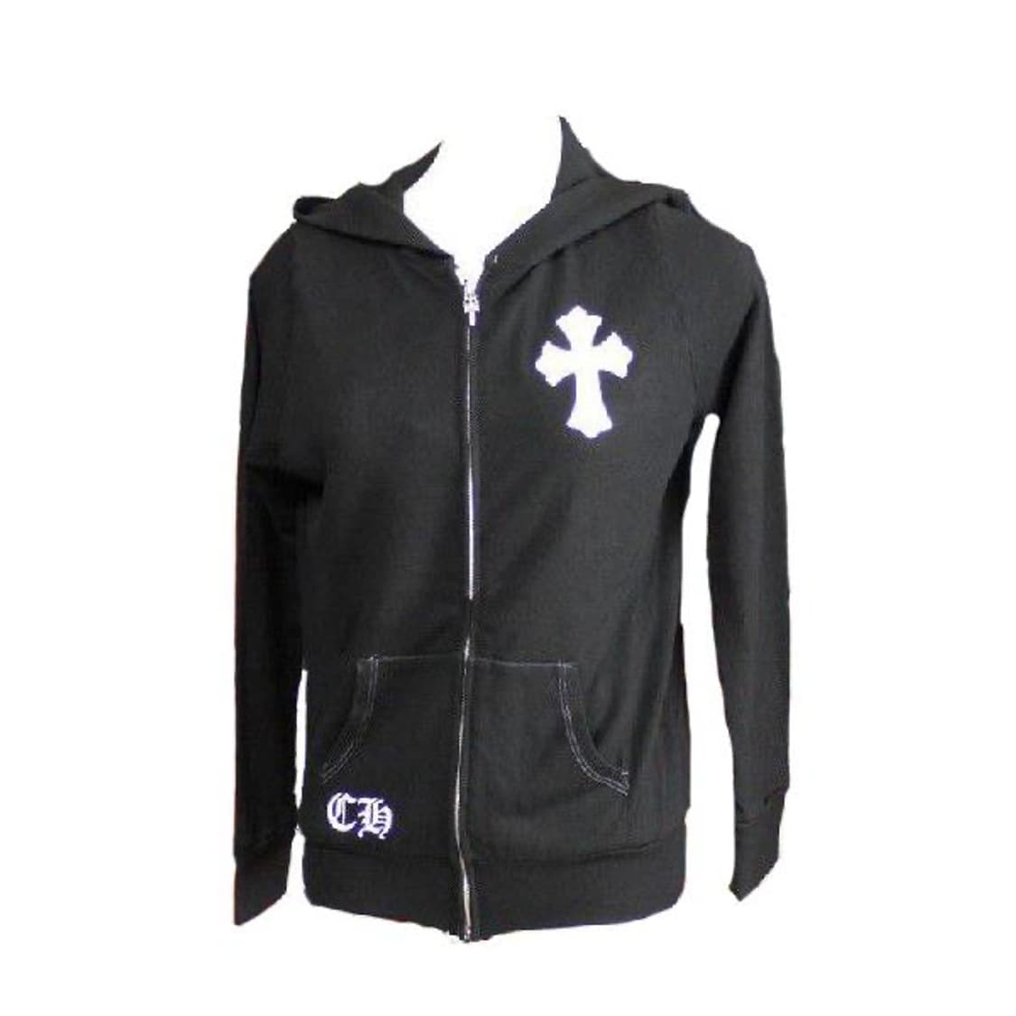 [구매글] 크롬하츠 x 2NE1 크로스 패치 하트 집업 블랙 상품이미지2