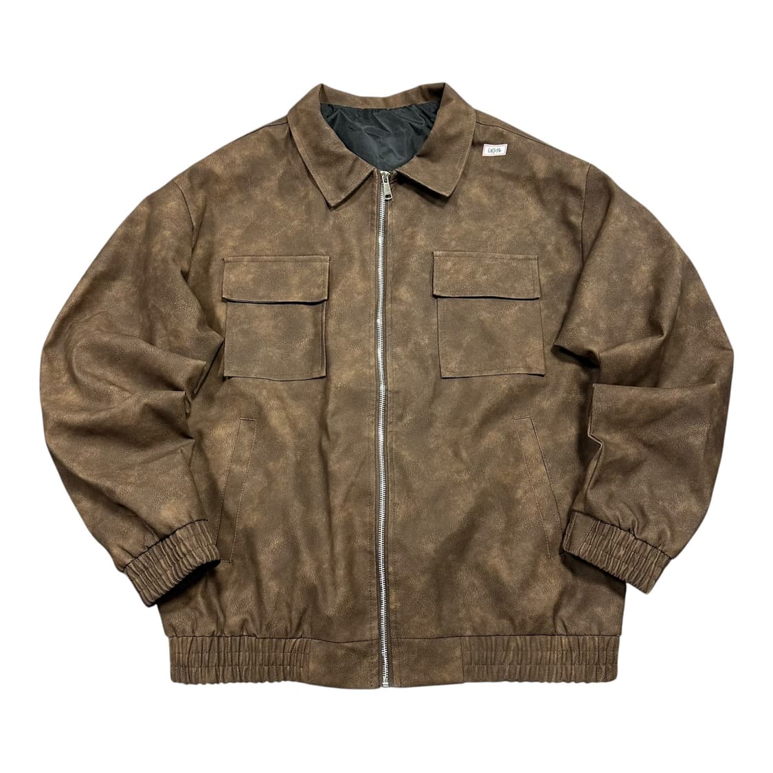 ✨ (바배) 빈티지 브라운 스웨이드 가죽 자켓  상품이미지1