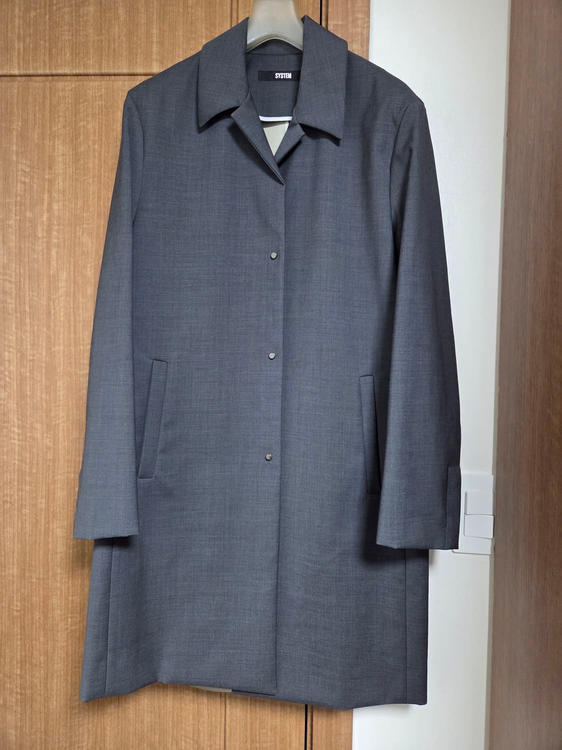 시스템옴므 그레이 싱글코트 100사이즈 상품이미지1