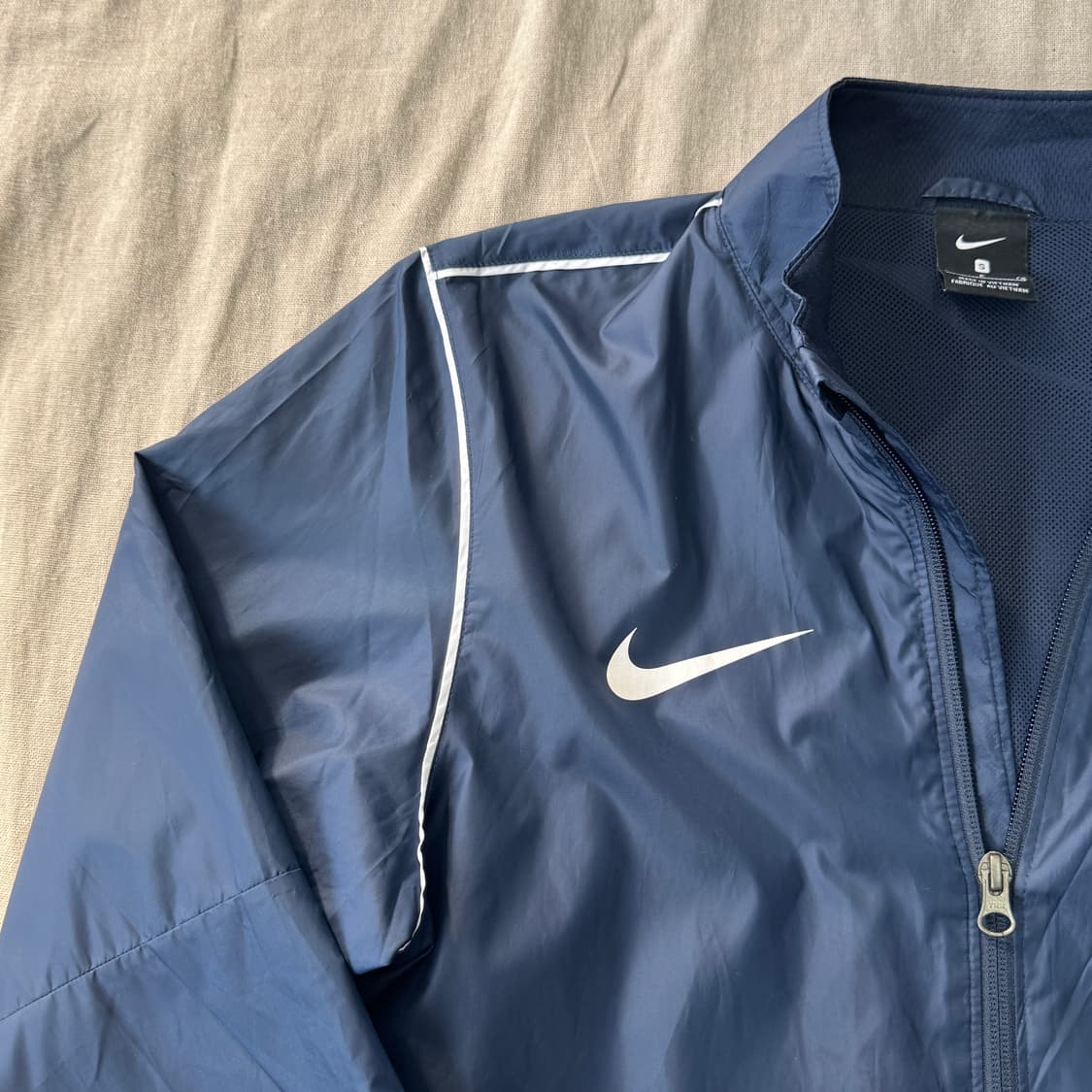 나이키 삥줄 나일론 네이비 바람막이 S 상품이미지2