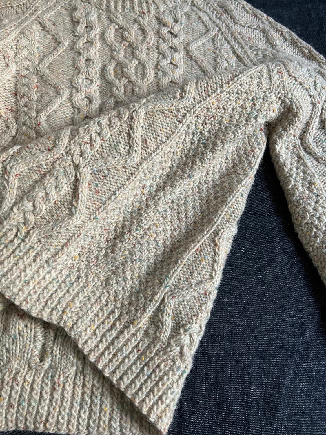 빈티지 도네갈 트위드 피셔맨 스웨터 상품이미지5