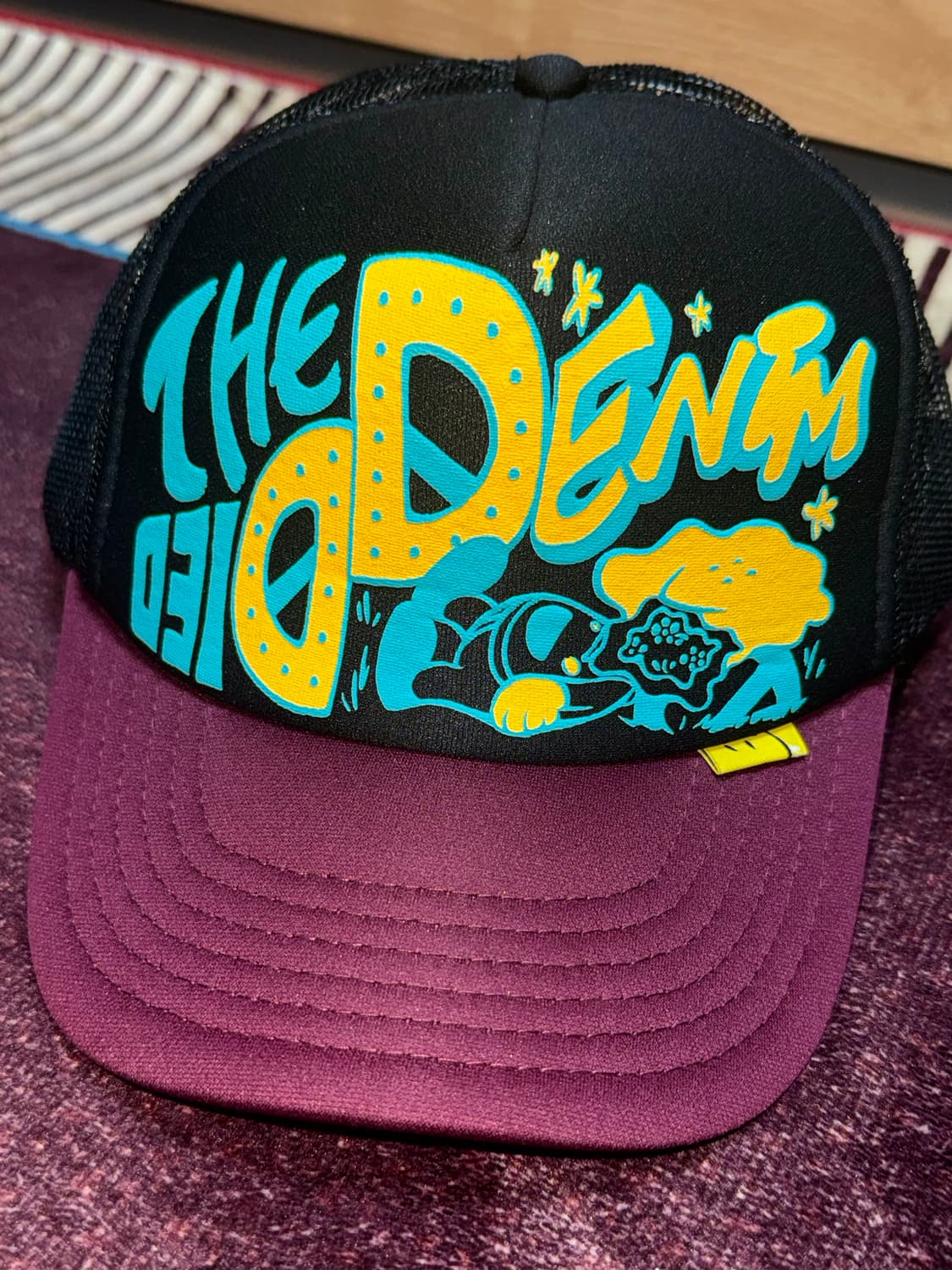 캐피탈 더 데님 다이드 프린트 트러커 캡  상품이미지1