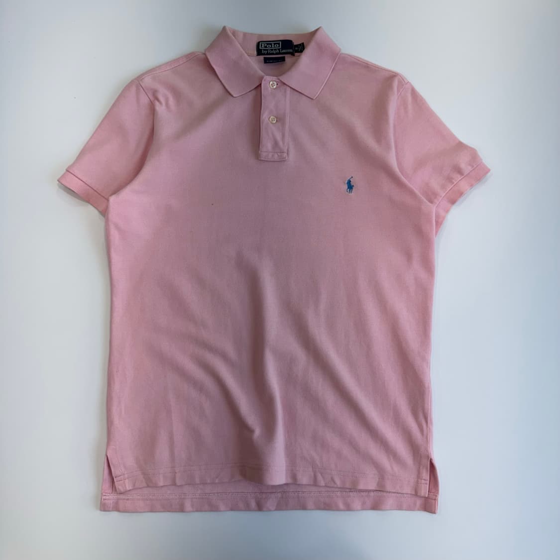 Polo 폴로 블루 포니 핑크 카라 반팔 상품이미지3