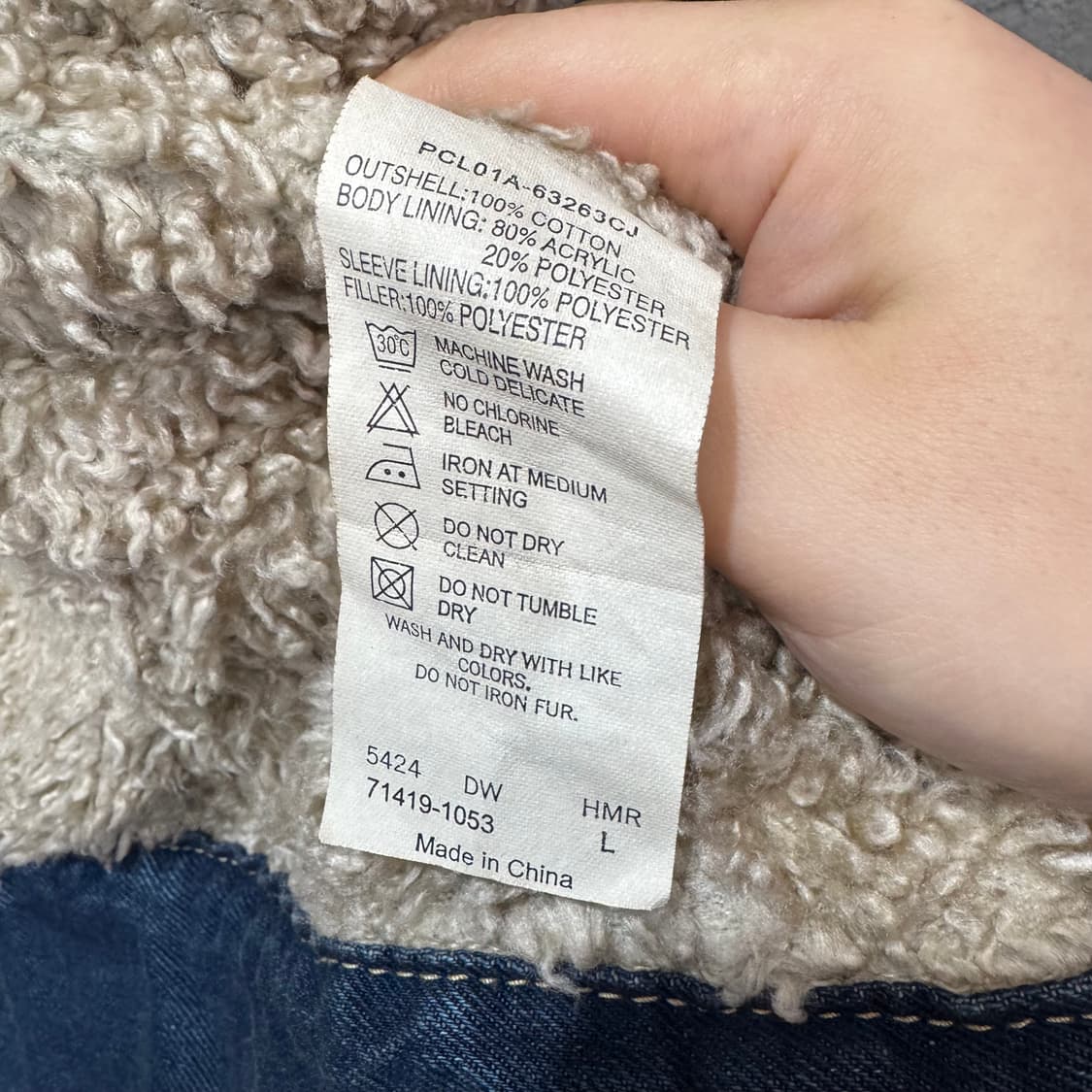 리바이스 타입원 쉐르파 데님 자켓 (L)   상품이미지6