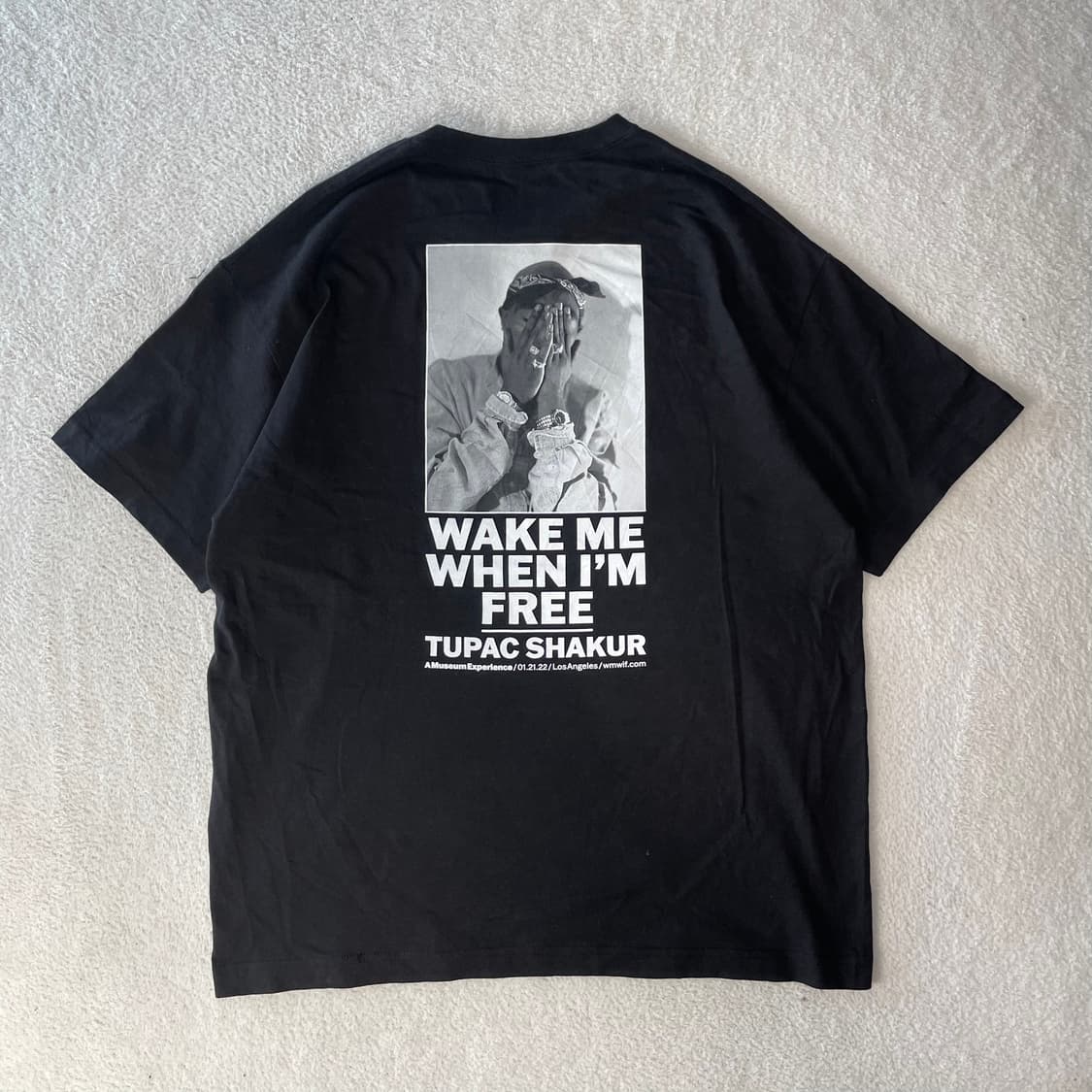 투팍 Shakur 빈티지 프린팅 반팔티셔츠  상품이미지2