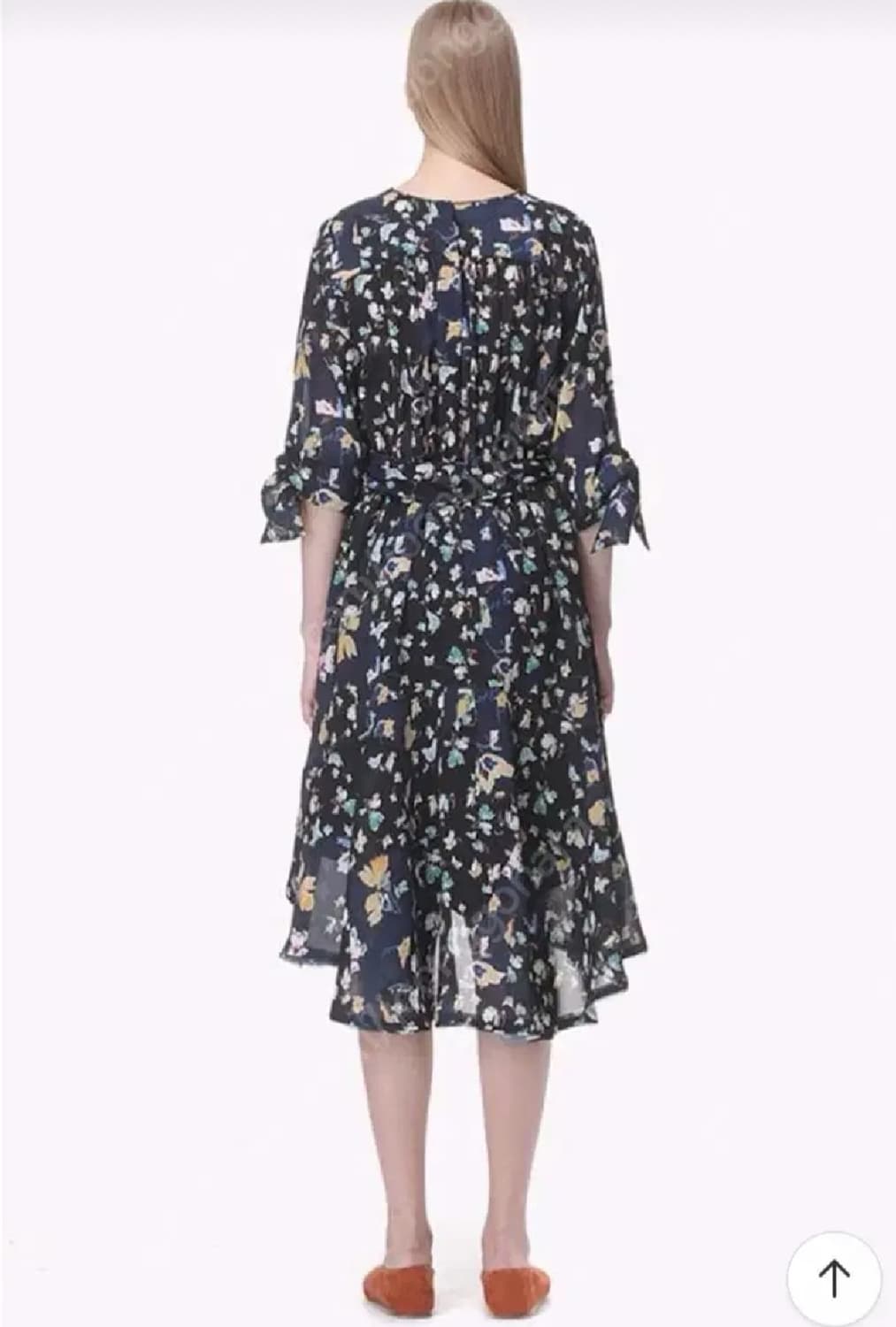 타임 플로럴 소매스트랩 원피스(봄, 가을용)55사이즈 상품이미지3