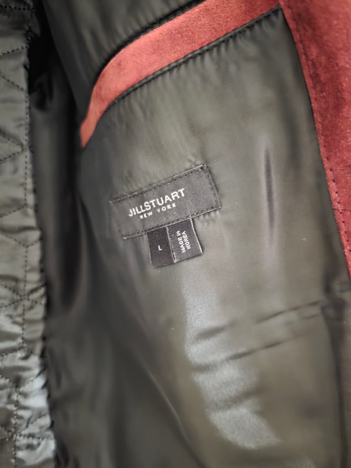 질스튜어트뉴욕 스웨이드 가죽자켓 (L) 상품이미지2