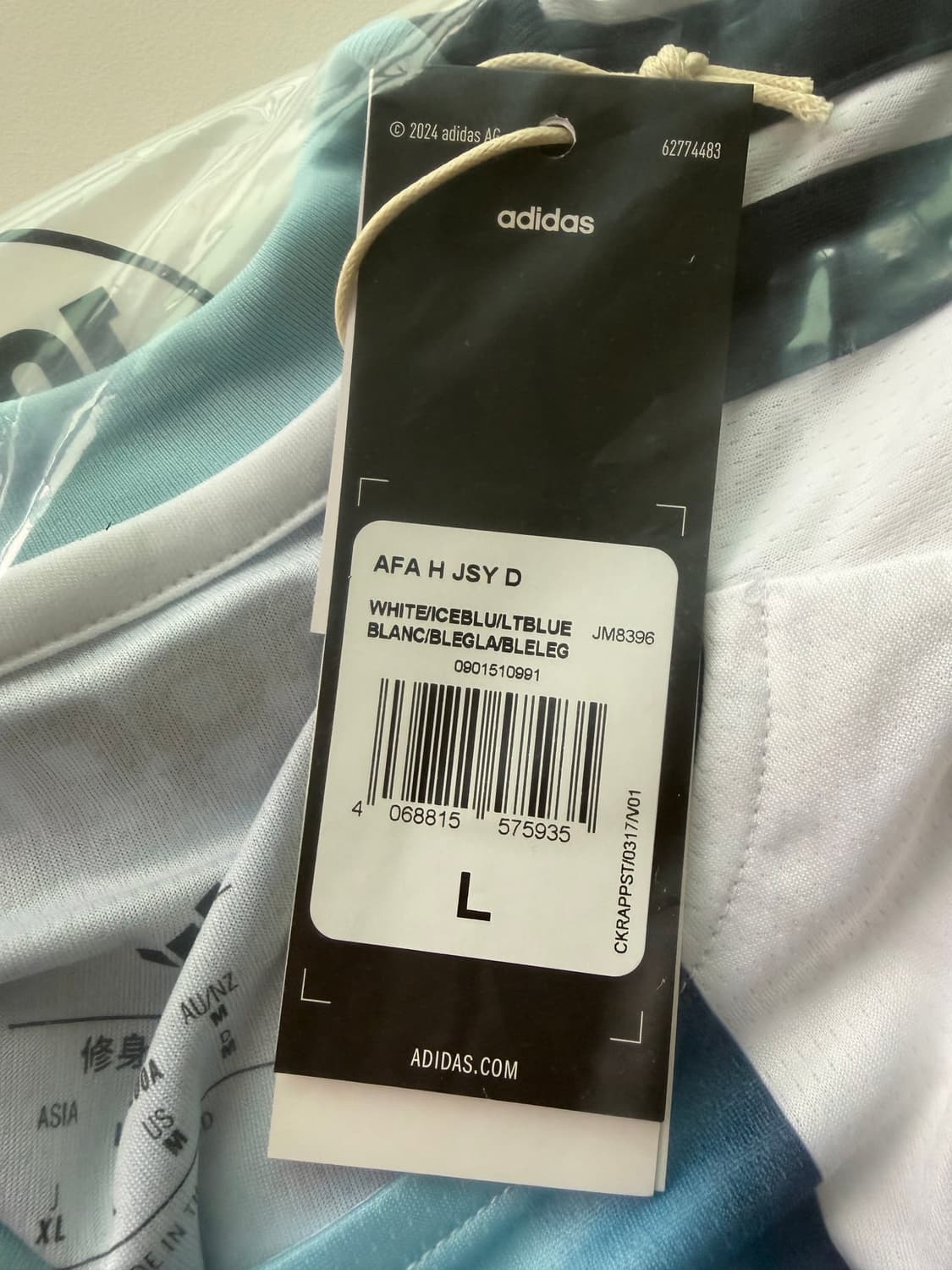 [급처]26ss 아디다스 북중미월드컵 아르헨티나 홈 유니폼 새상품 급처! 상품이미지3