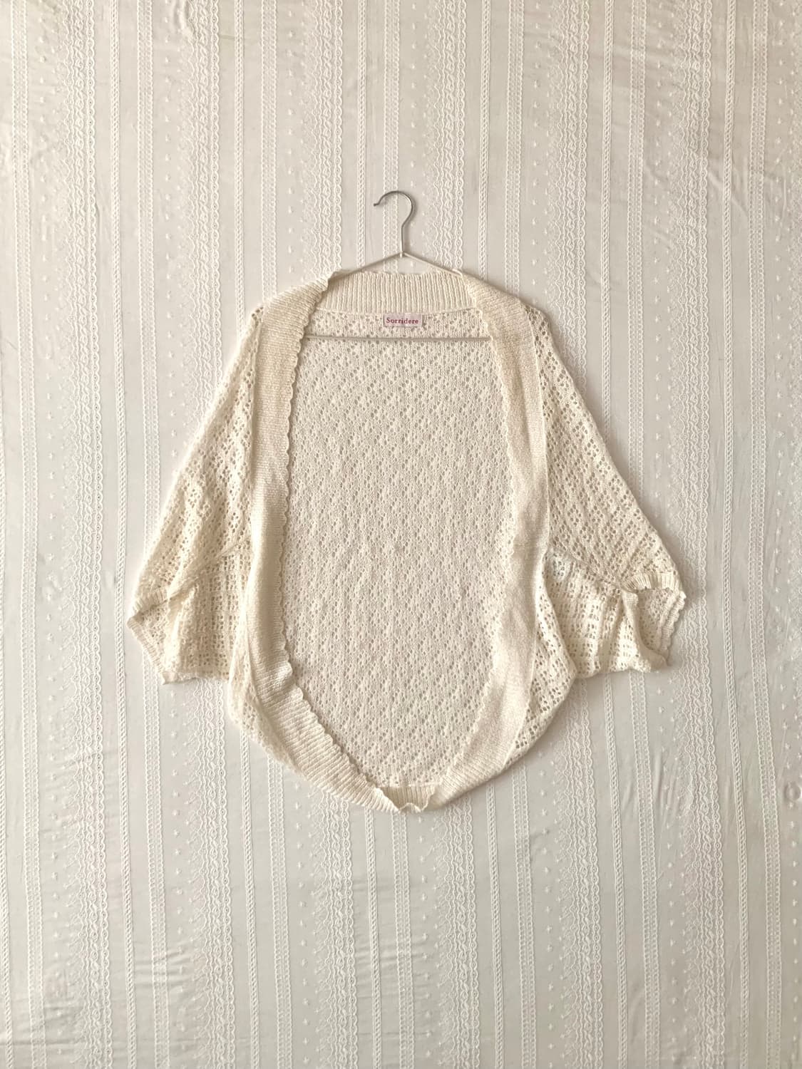 sorridere 아이보리 글리터 니트 볼레로 상품이미지1