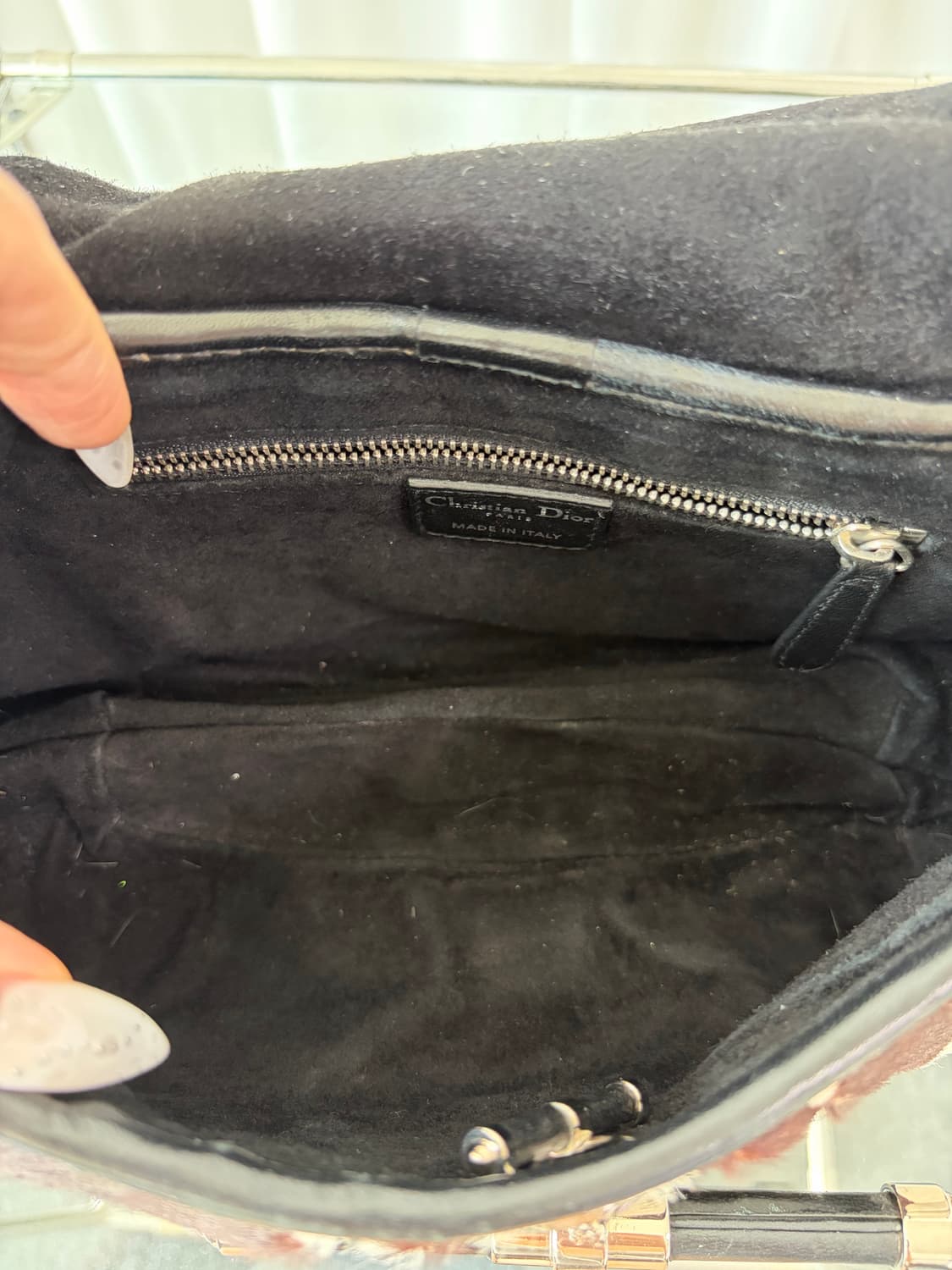 Rare 디올 S/S 2008 재즈 클럽 포니헤어 지브라 숄더백 상품이미지6