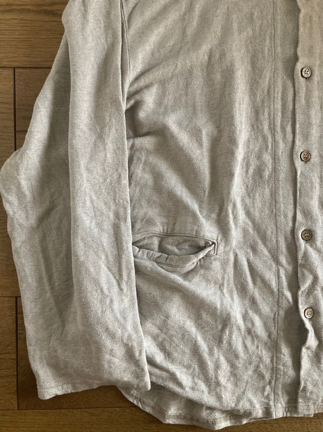 네스트로브컨팩트 린넨 인레이 니트 위브 셔츠자켓 상품이미지5