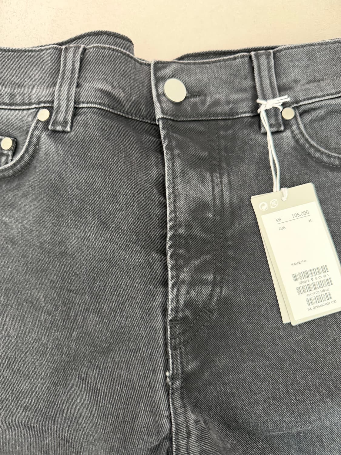 cos 코스 흑청반바지  새상품 size 31 상품이미지5