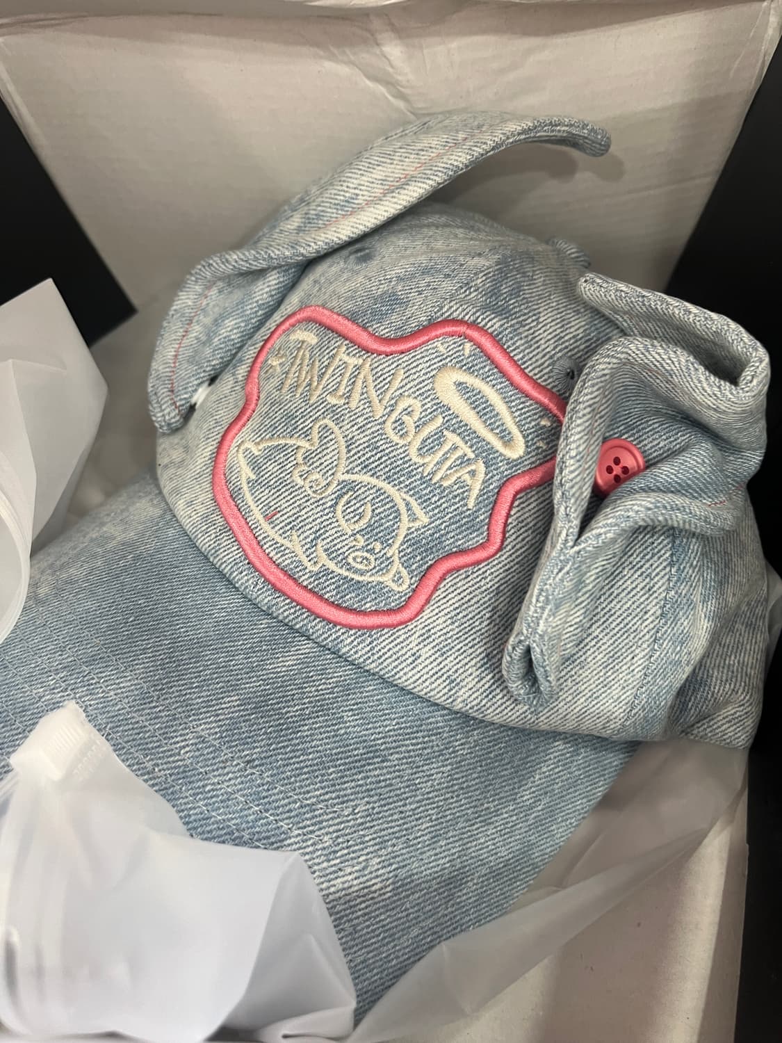 디어마이키코 Don't touch my ears' denim caps 상품이미지1