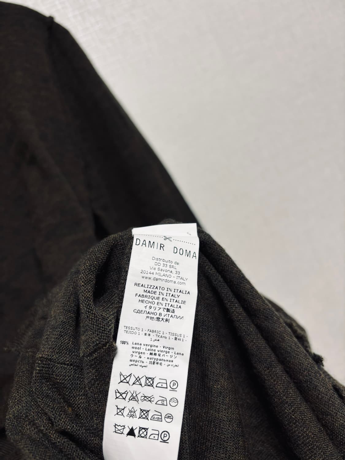 DAMIR DOMA 디스트로이드 디테일 울 니트 상품이미지4
