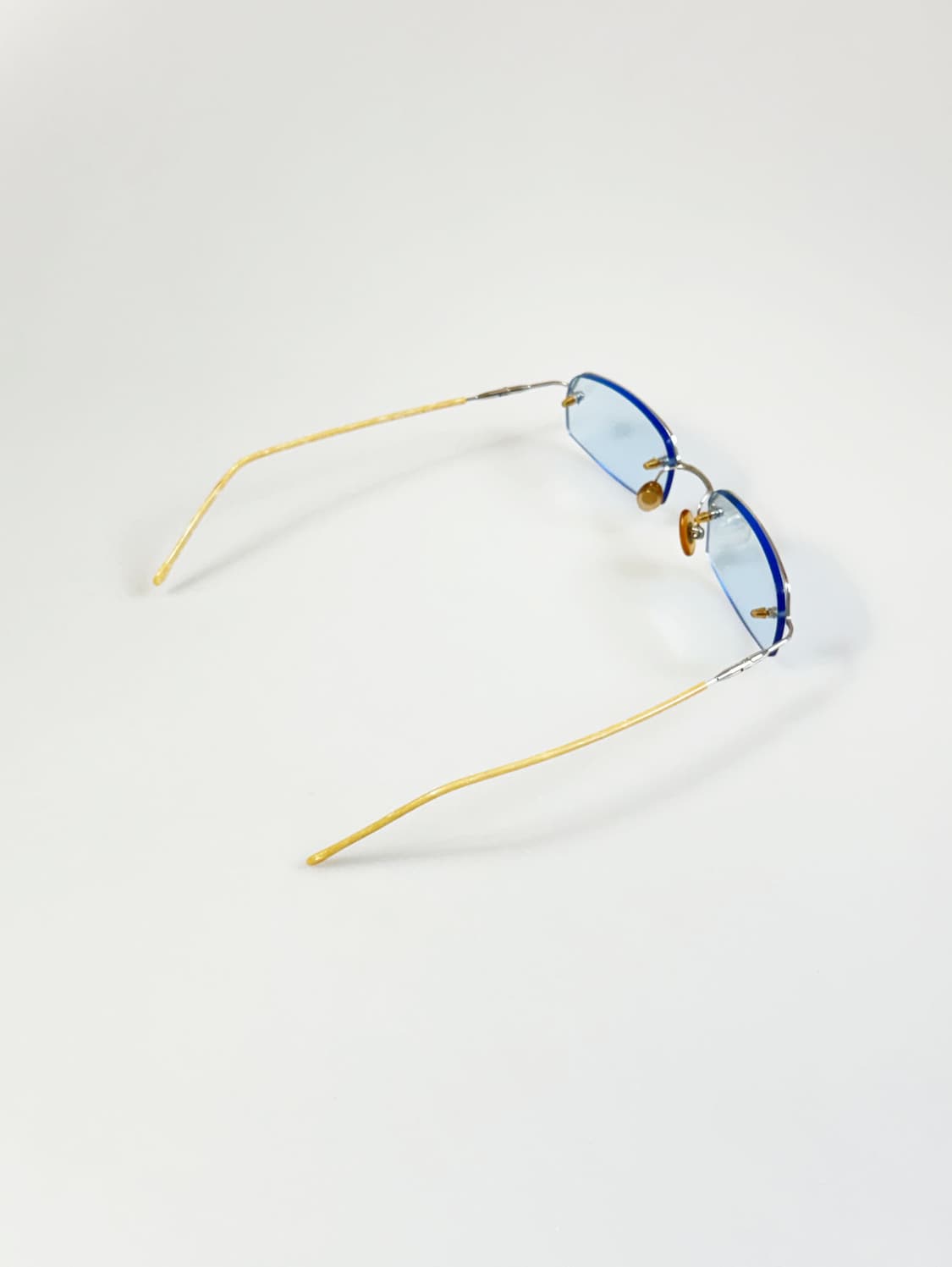 JEEP 실버 무테 스퀘어 메탈 빈티지 안경 상품이미지4