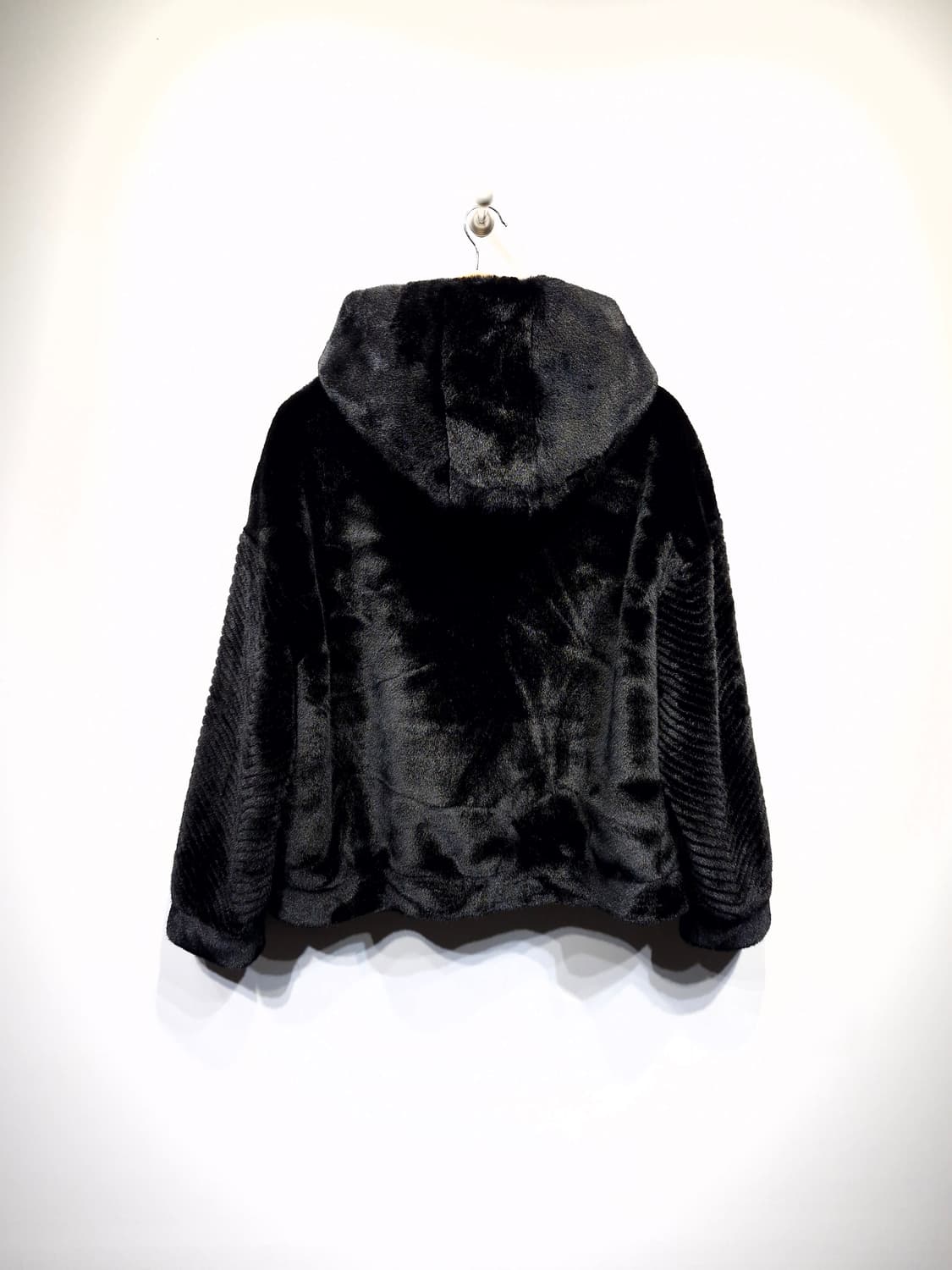 르투아 밍크퍼 후드 자켓 블랙_L 상품이미지3