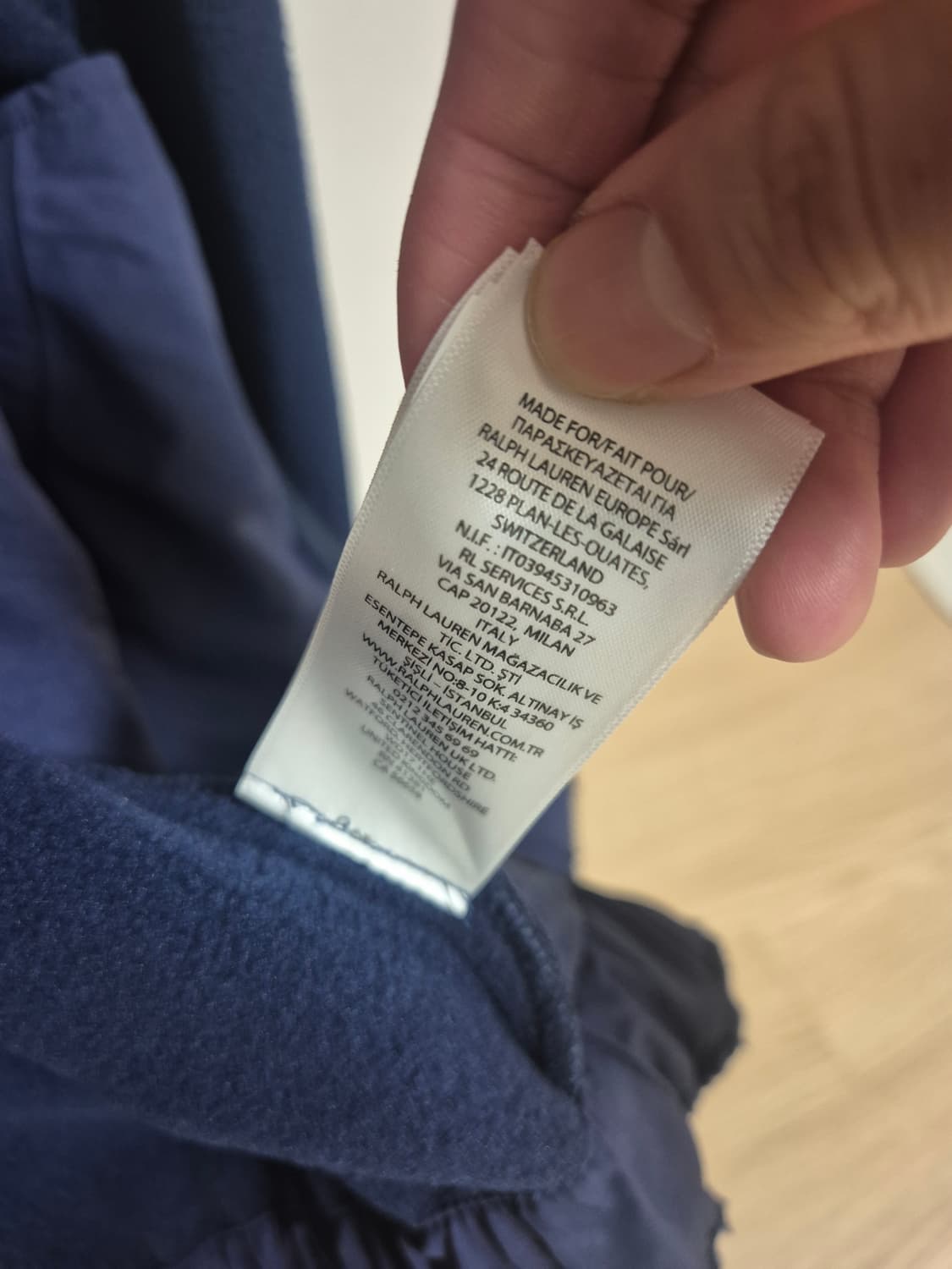 (새상품L)폴로 랄프 로렌 x 빔즈 플리스 재킷 다크 네이비 상품이미지6