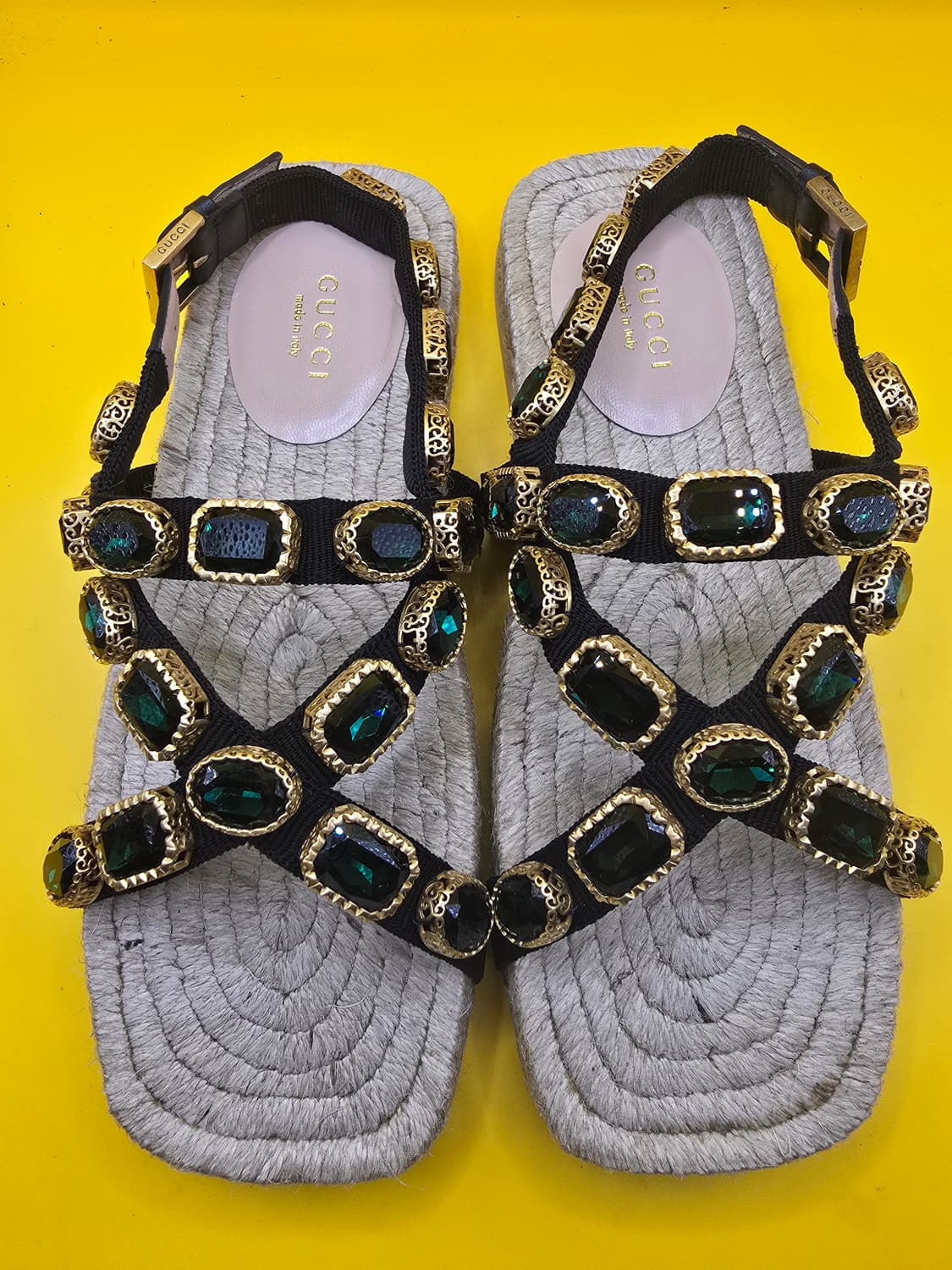 구찌 크리스탈 보석 샌들 36.5 (240) 상품이미지3