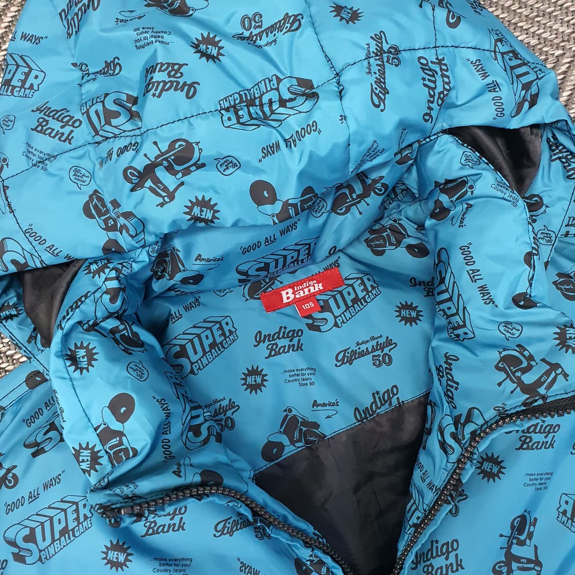 인디고뱅크 패턴 겨울 패딩 남자105 상품이미지2