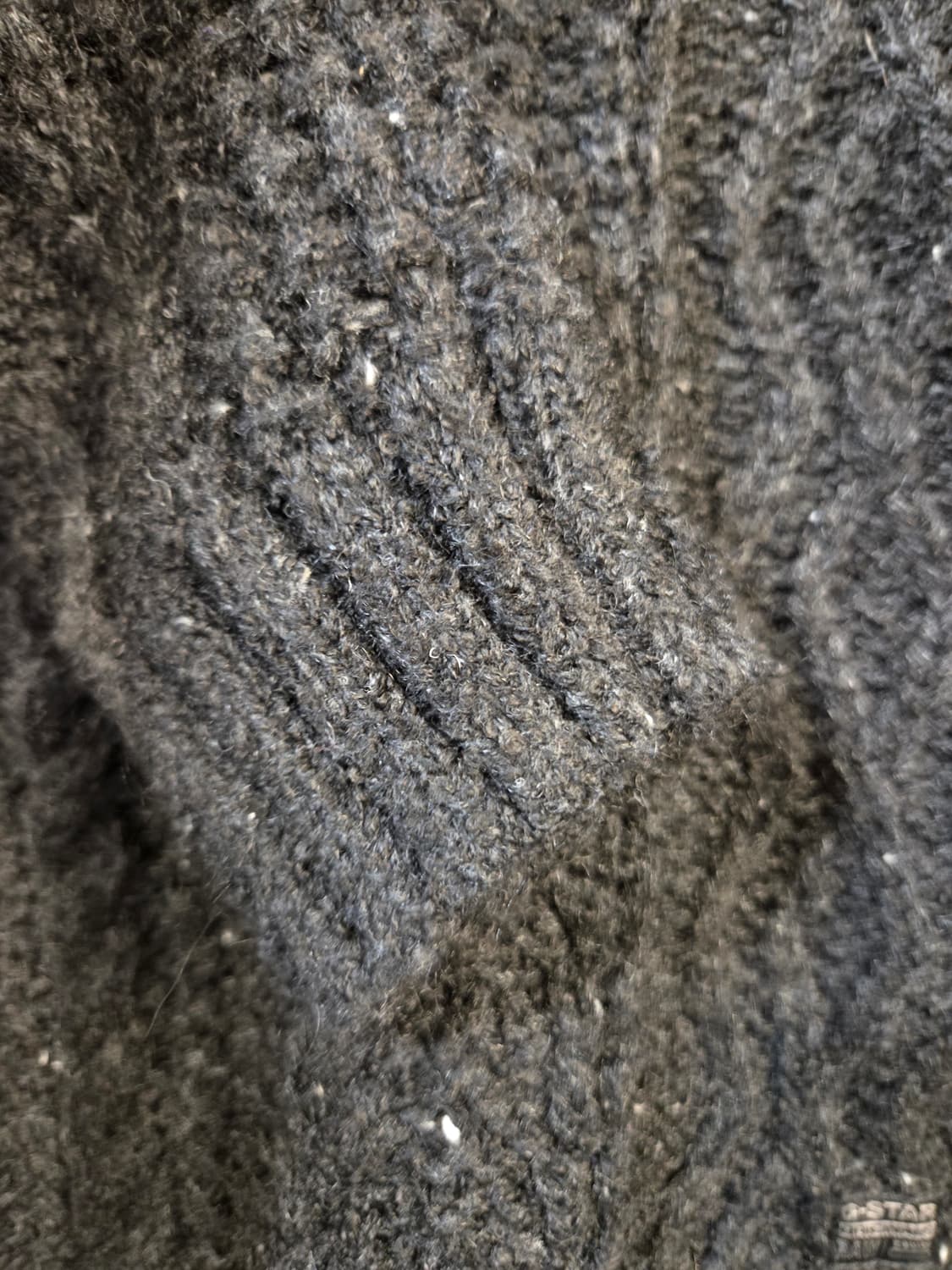 G-STAR RAW 브이넥 케이블 니트(XS) 상품이미지8