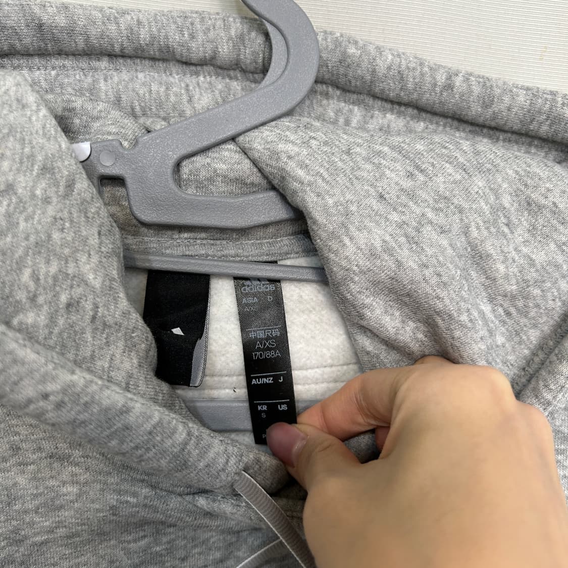 아디다스 기모 후드티 S 남녀공용 상품이미지2