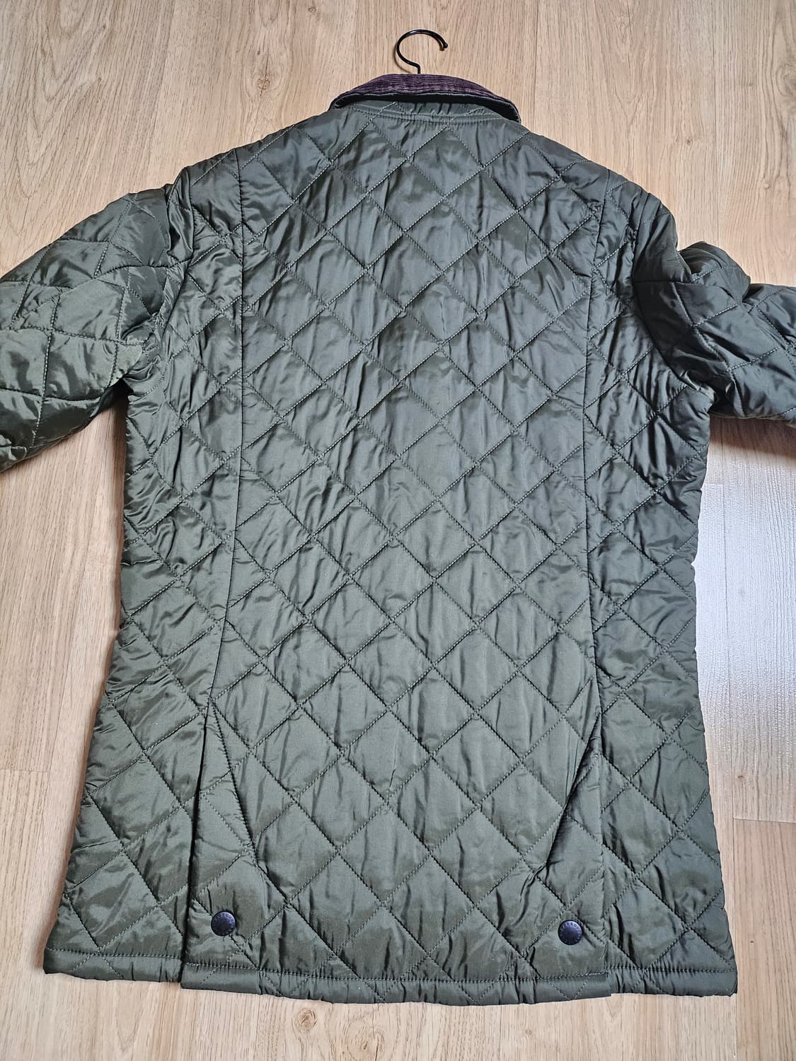 (M)바버 퀄팅 자켓 올리브 상품이미지2