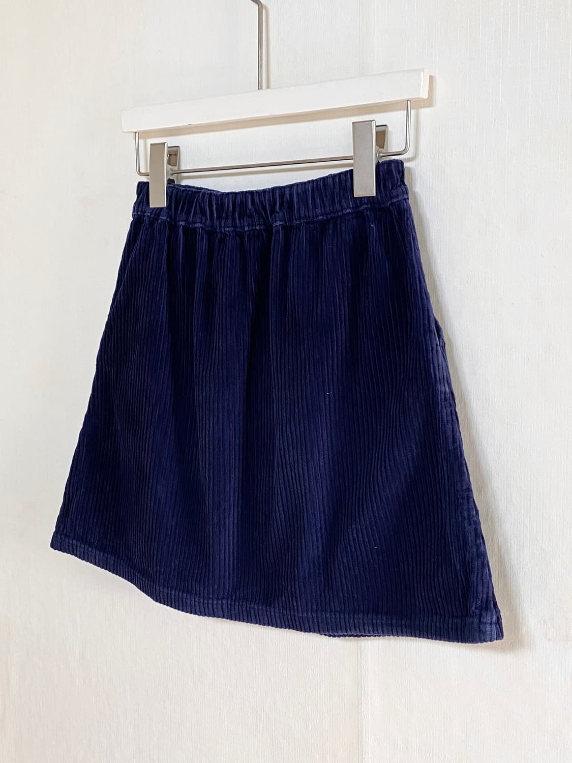 Navy Corduroy A-Line Mini Skirt 상품이미지4