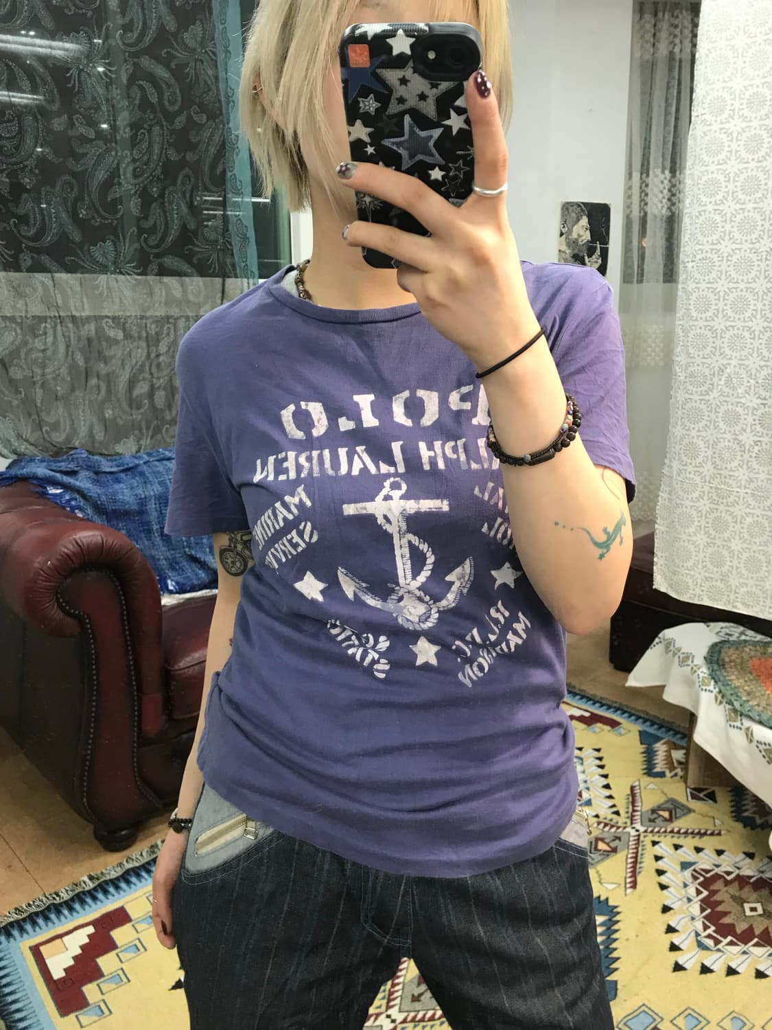 폴로 랄프로렌 여성 프린팅 반팔티 (Z1016) 상품이미지1