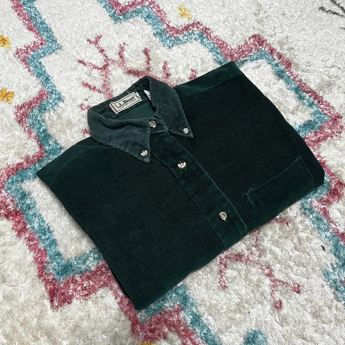 90s  USA LL BEAN  미국생산 엘엘빈 코듀로이 셔츠 상품이미지1