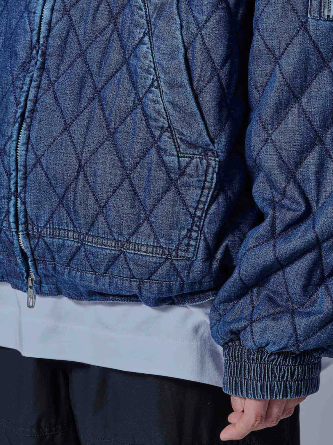 준지 24FW 퀼팅 마원 후드 데님 점퍼 상품이미지7