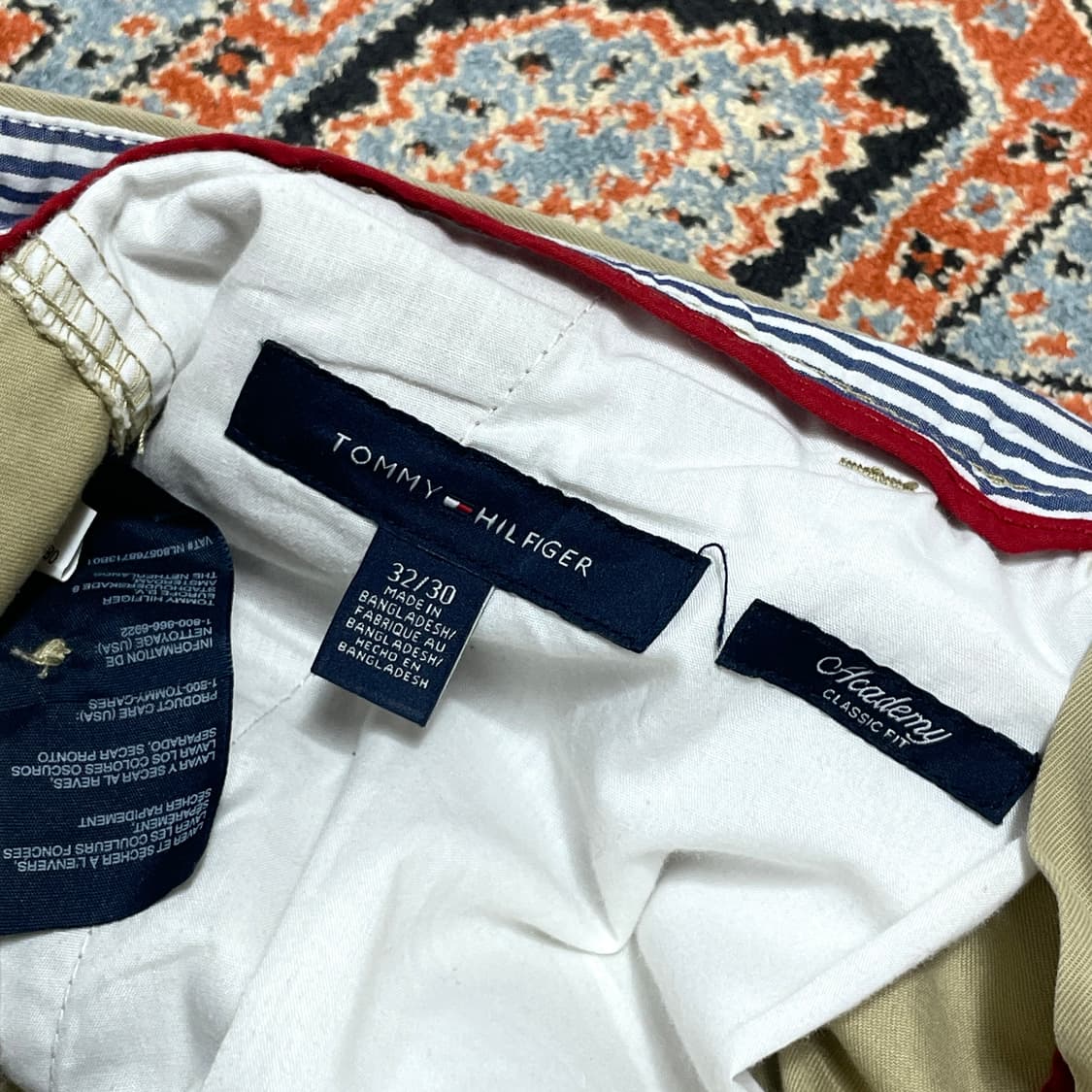 타미힐피거 베이지 아카데미 클래식 치노팬츠 남성32/30 상품이미지3