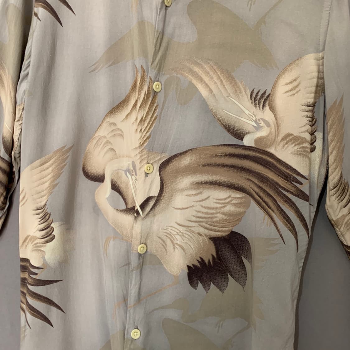 S 올세인츠 하와이안 웨이더 오버핏 긴팔 셔츠 남방 상품이미지4