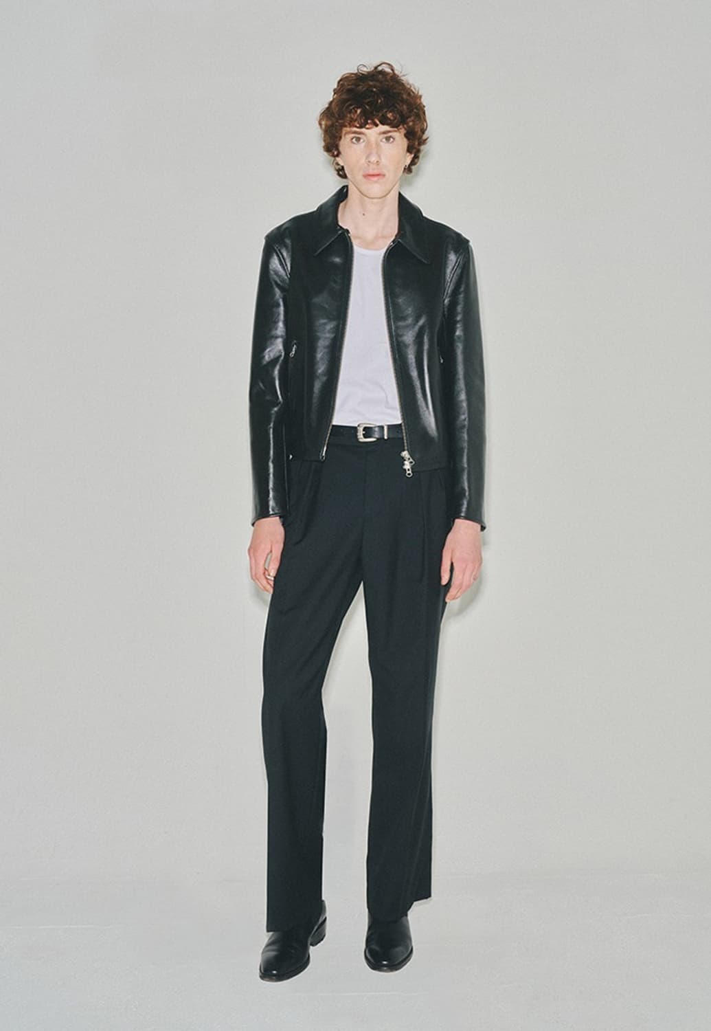 토니웩 카우하이드 크롭레더자켓 M 팝니다 상품이미지4