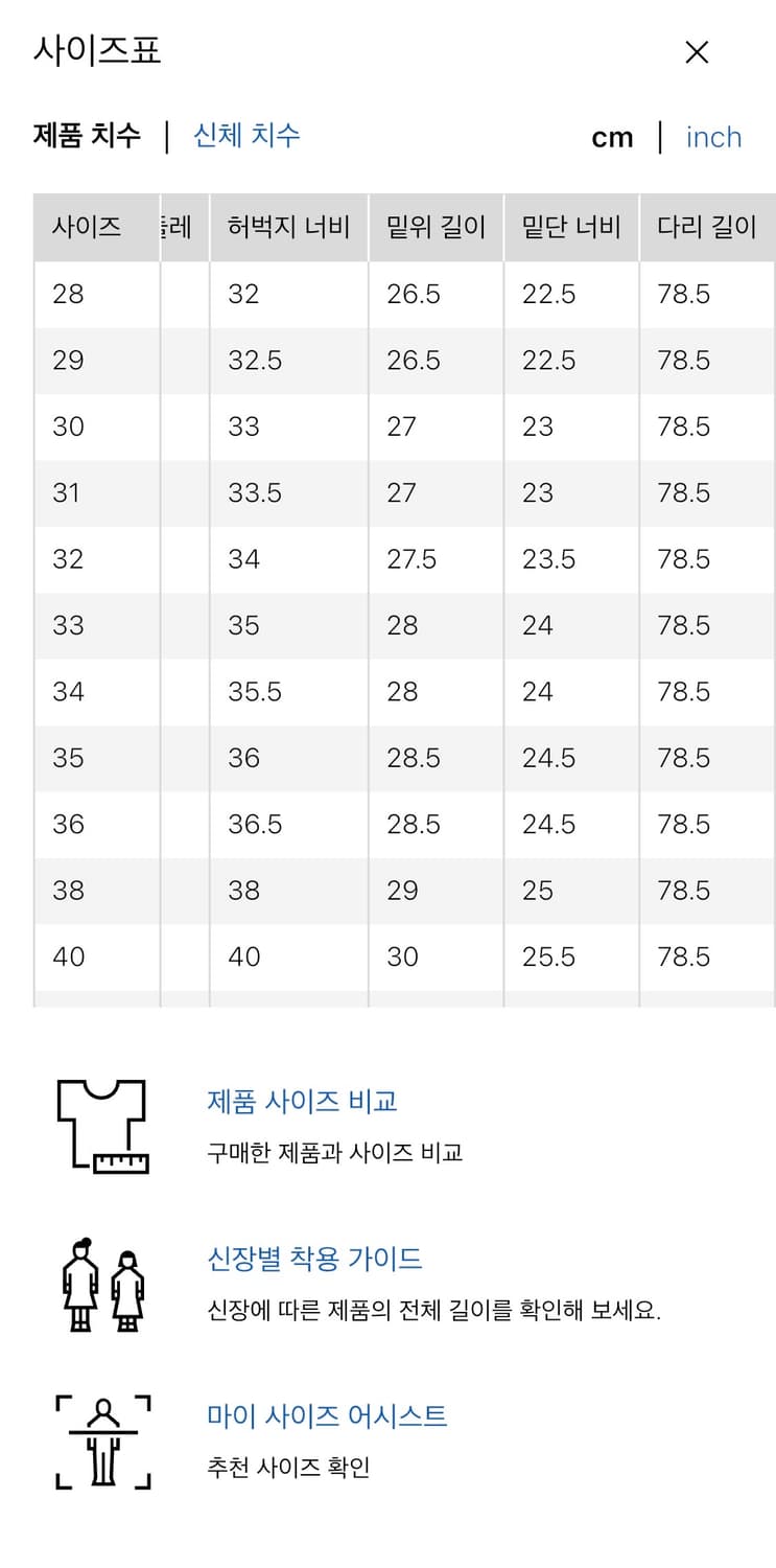JW Anderson 유니클로 스트레이트진32 상품이미지5