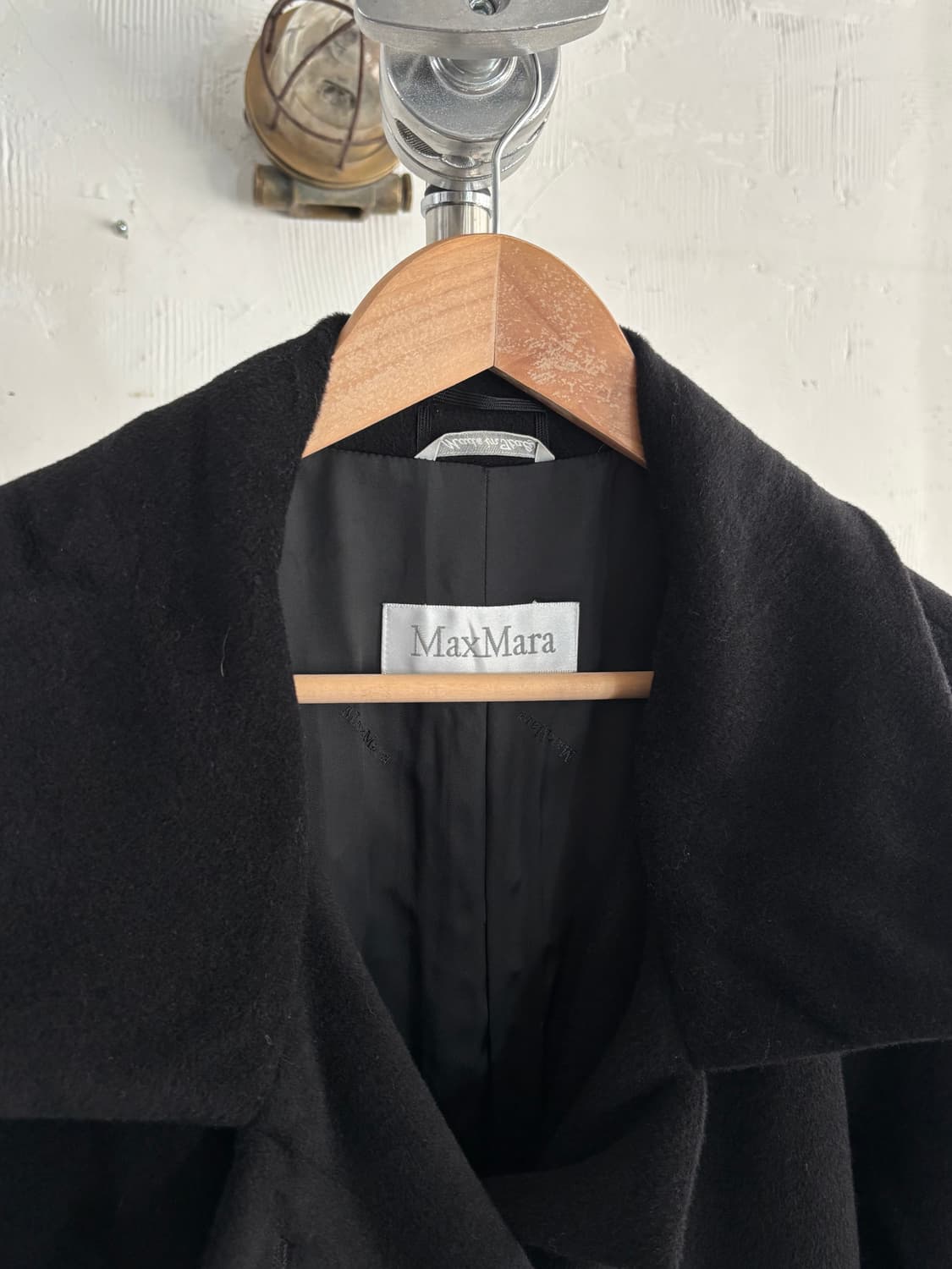 Max Mara 막스마라 블랙 캐시미어 롱 코트 상품이미지6