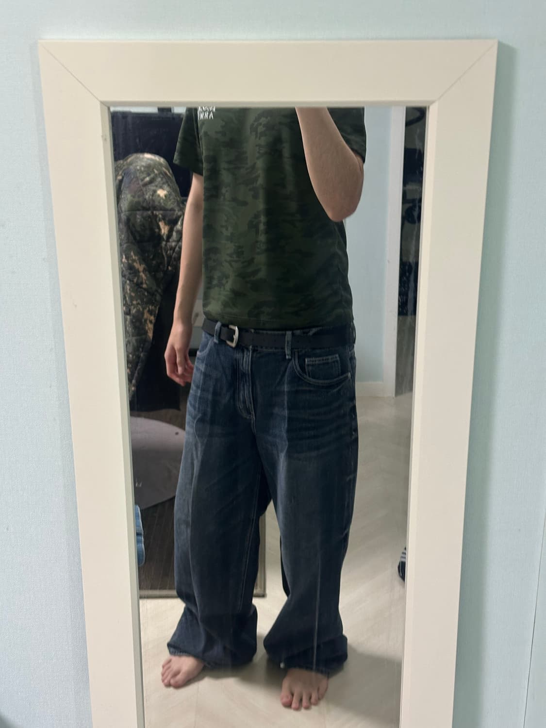 오더아카이브 와이드 데님팬츠(xl) 상품이미지1