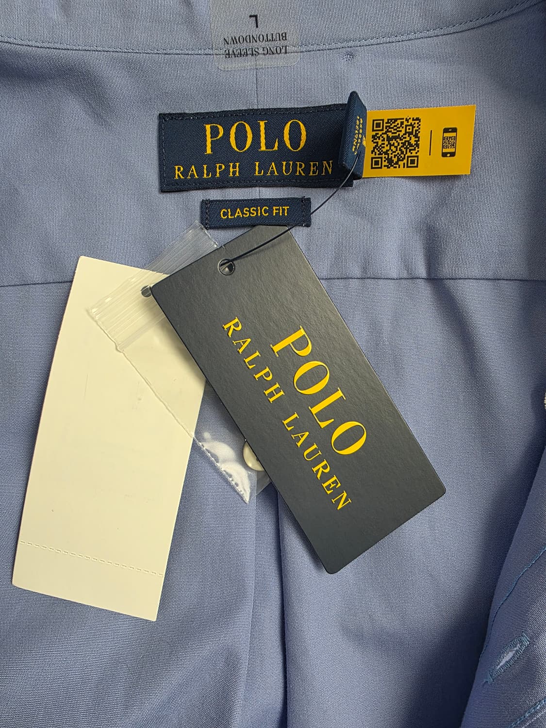 폴로 랄프로렌 클래식 핏 셔츠 블루 L 새 제품 상품이미지3