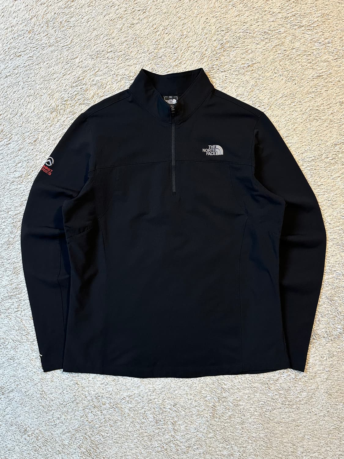 노스페이스 써밋 시리즈 하프 반집업 긴팔 블랙 상품이미지1