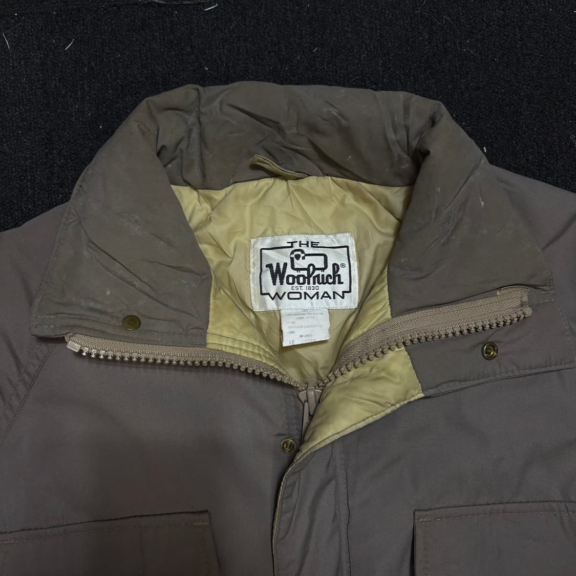 70s 울리치 올리브 카키 마운틴 파카 헌팅자켓 L 상품이미지4