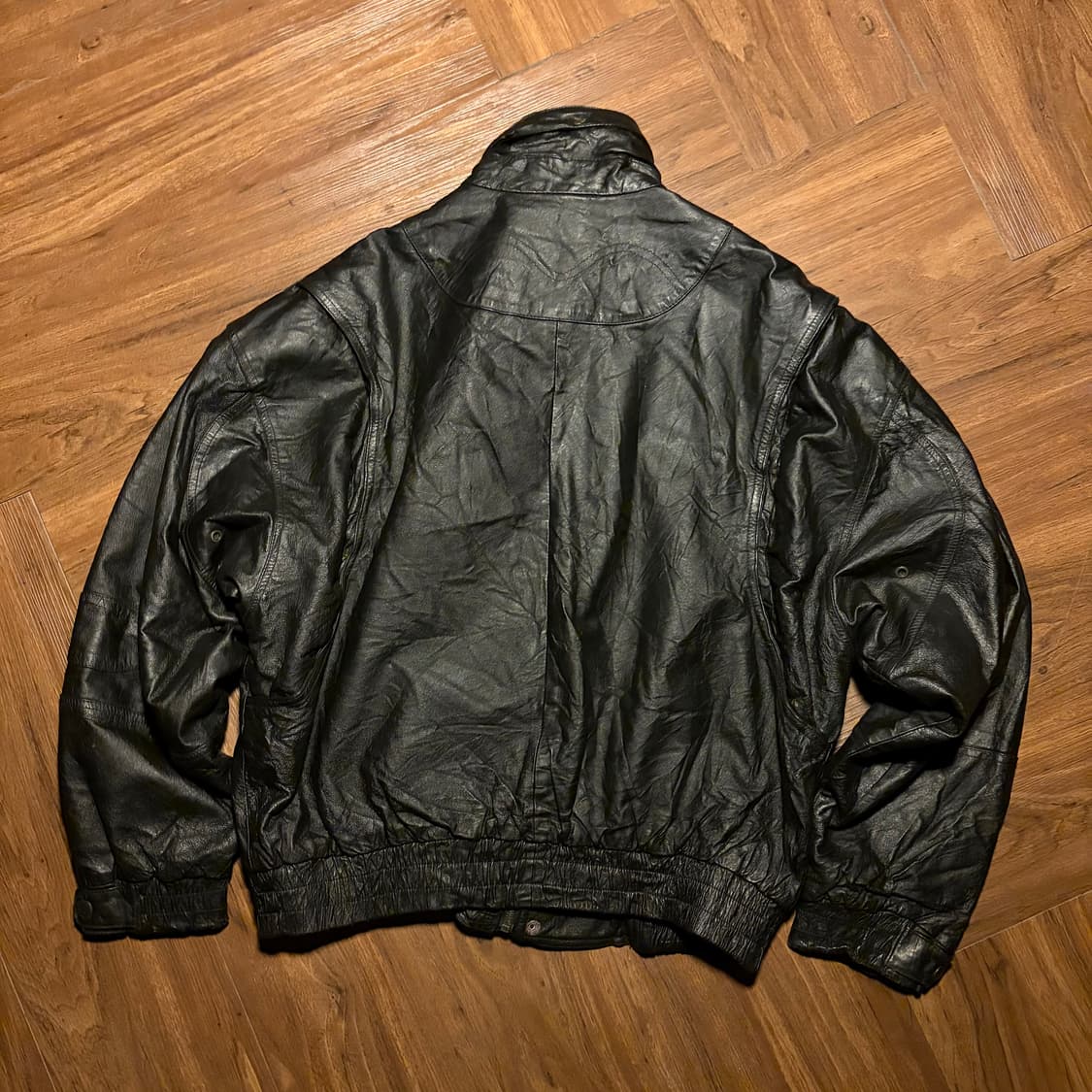 ACCENTS LEATHER HIGHNECK BOMBER JACKET 상품이미지8