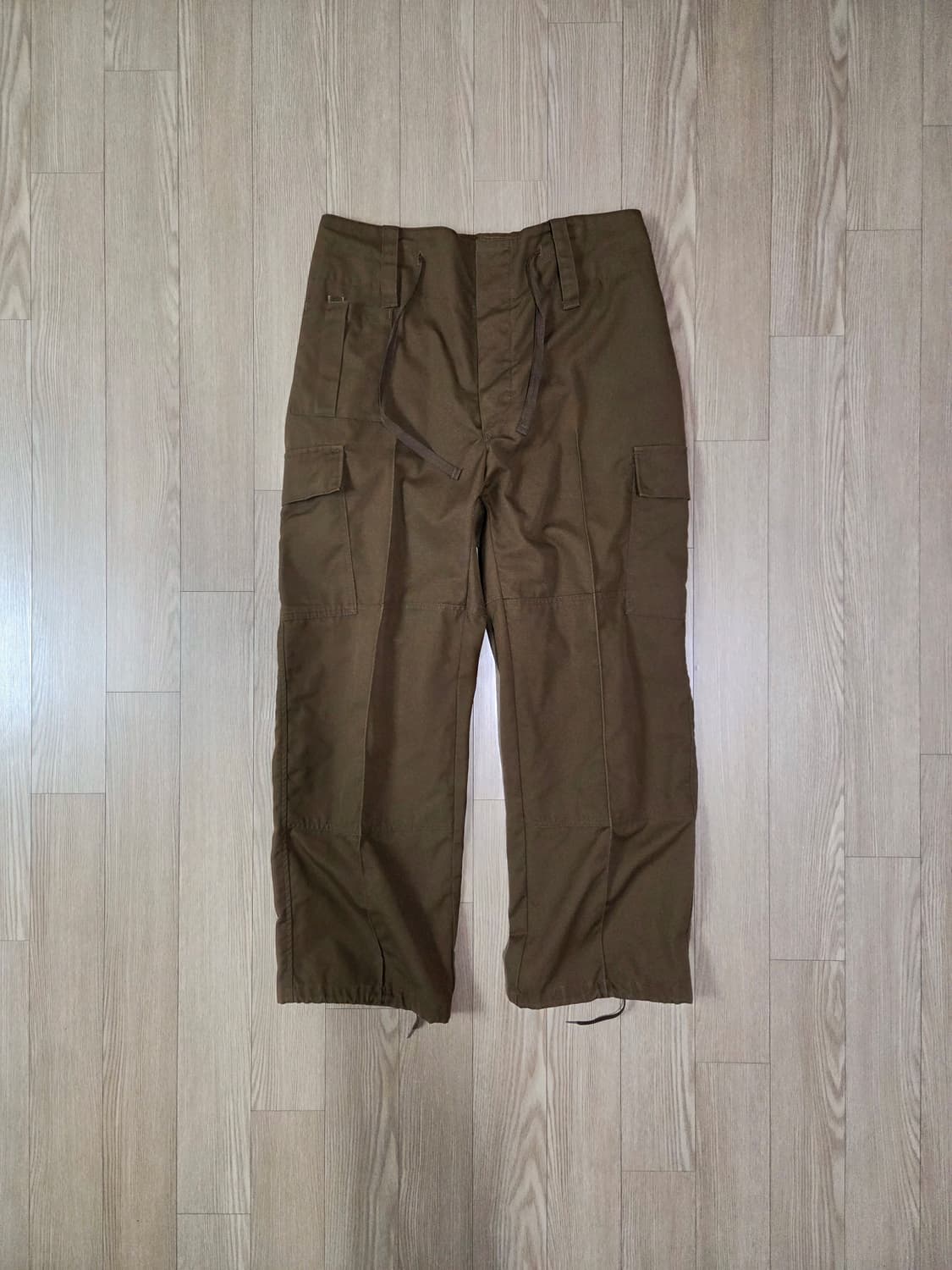 핸드워크 초코 브라운 레귤러 카고 팬츠 상품이미지1