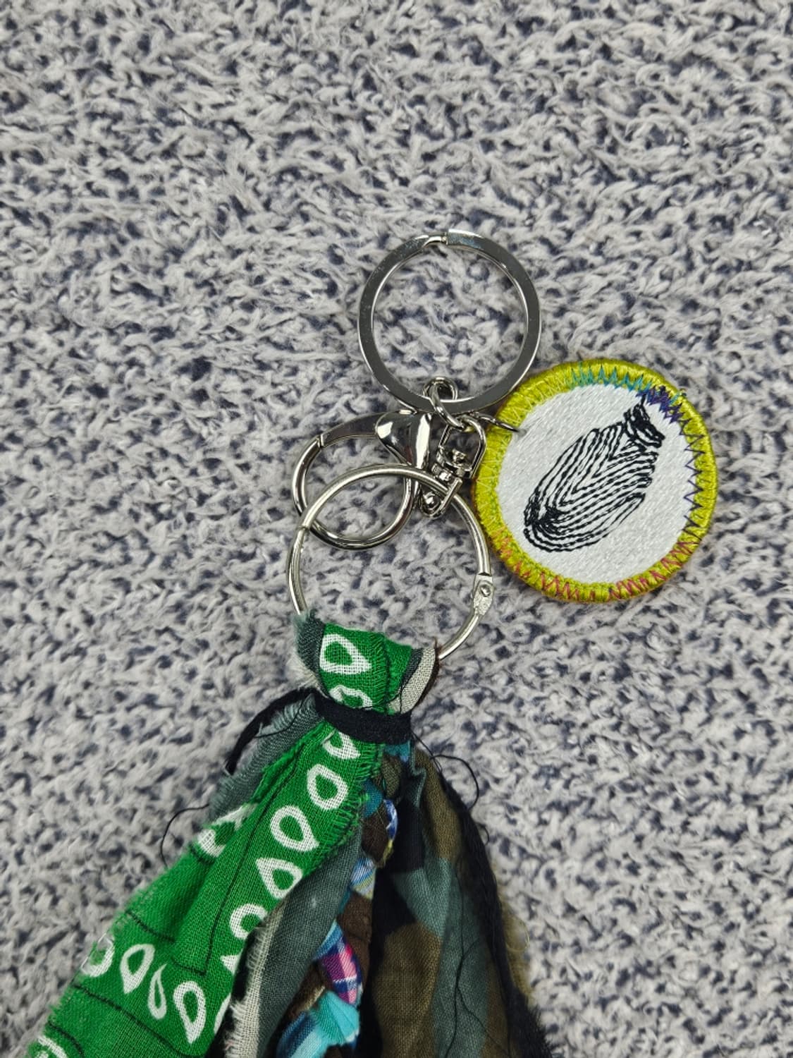 핸드메이드 커스텀 패치 반다나 카라비너 키링 ( OS ) / 11680 상품이미지2