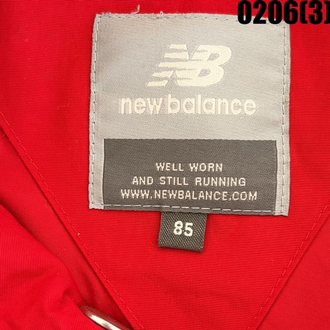[85] 뉴발란스 키즈 여성 빨간색 후드 바람막이 자켓 0206(3) 상품이미지4